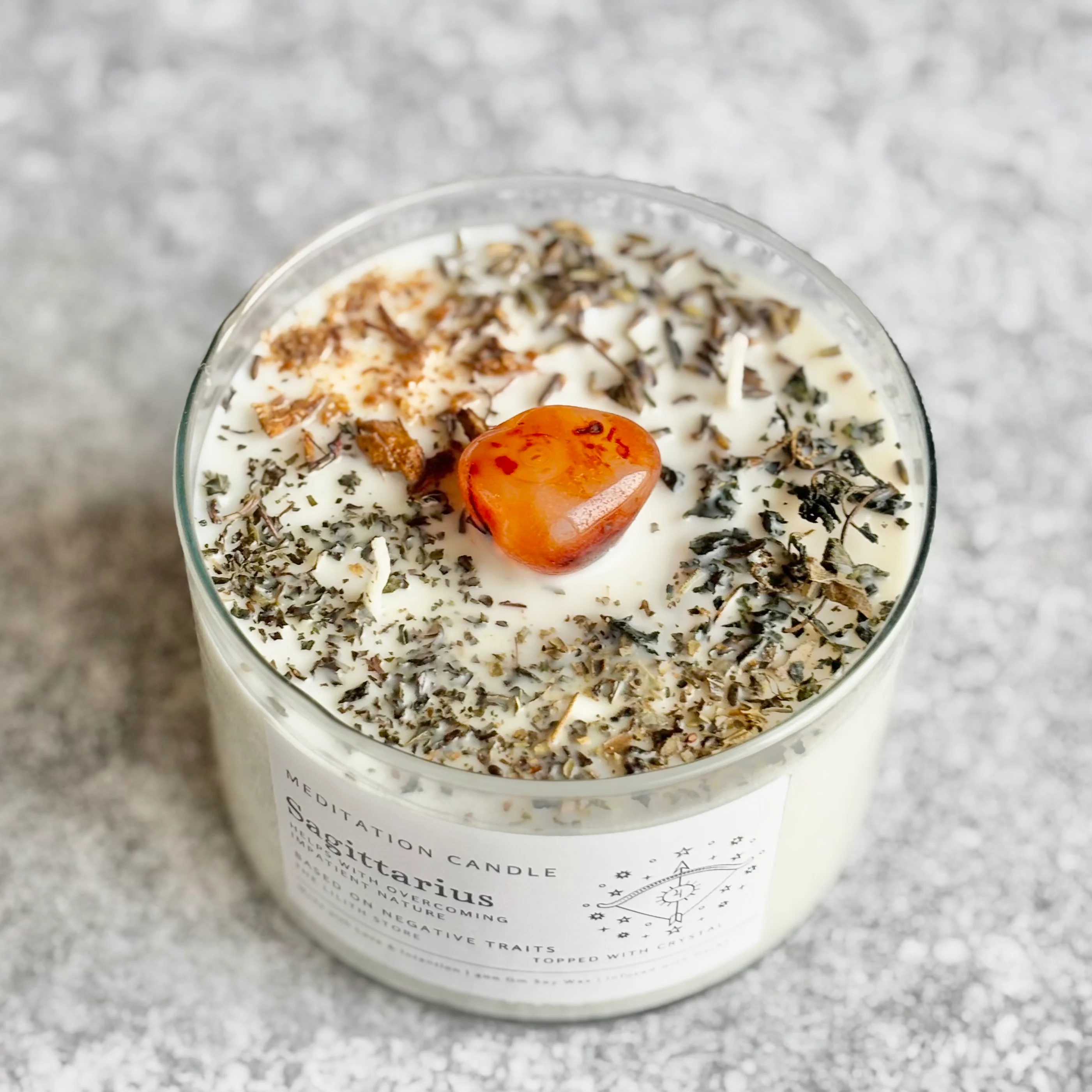 Sagittarius Zodiac Soy Intention Candle | 400 Gm - Image 2
