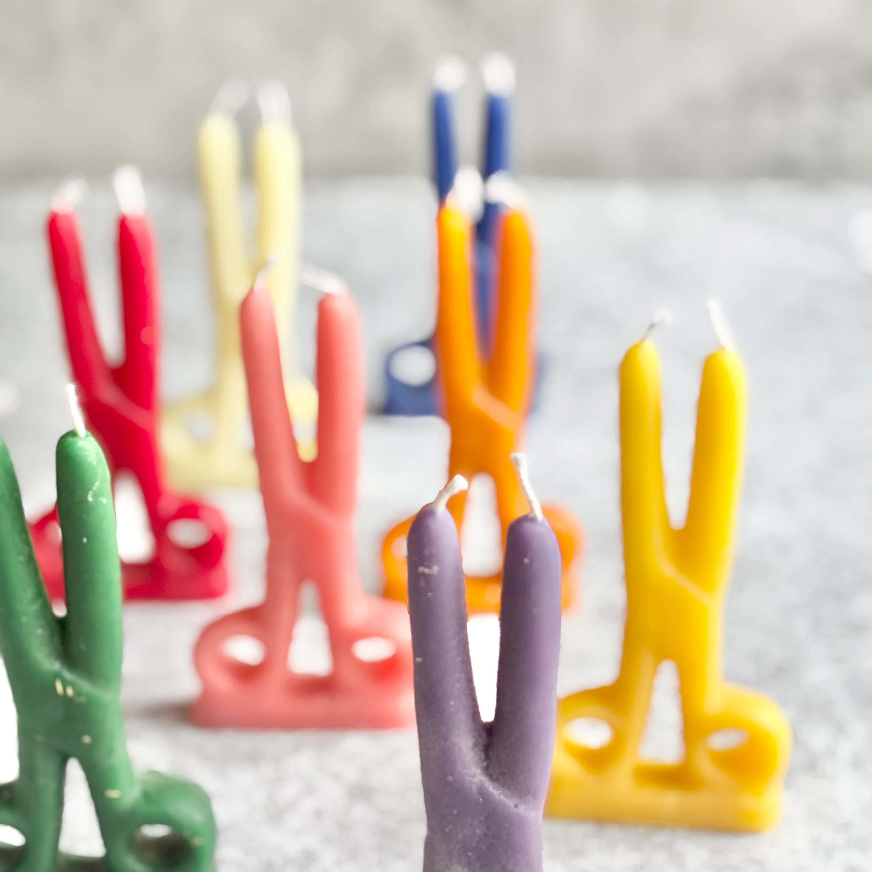 Scissor Beeswax Candle - Colour Option Available - Image 3