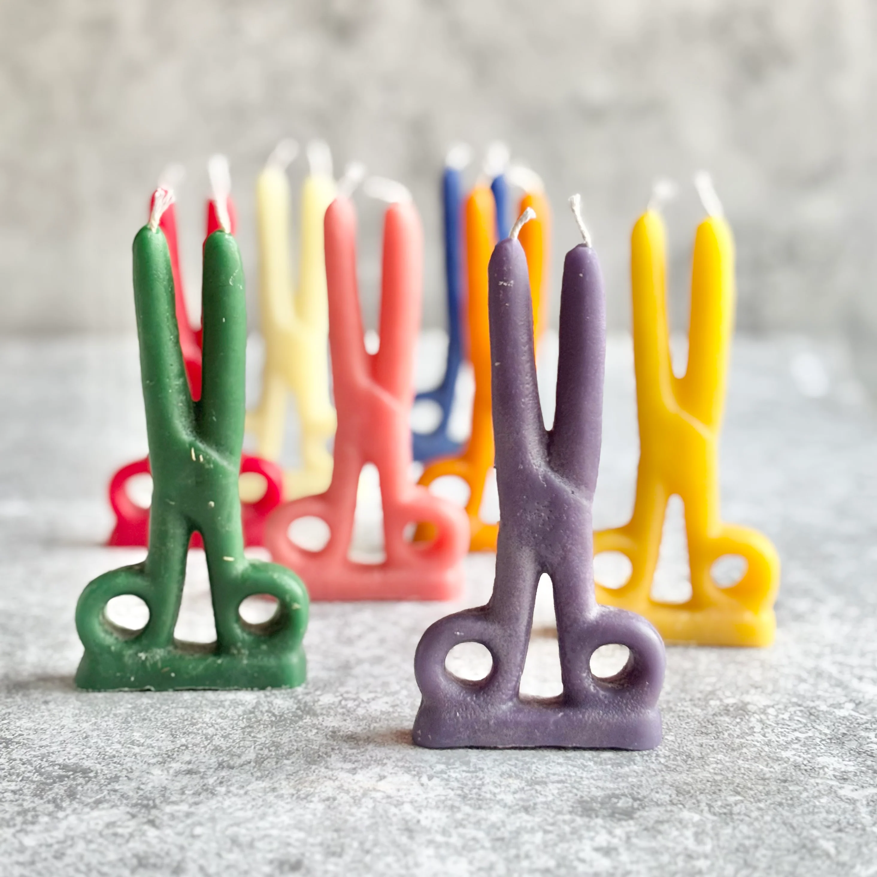 Scissor Beeswax Candle - Colour Option Available - Image 6