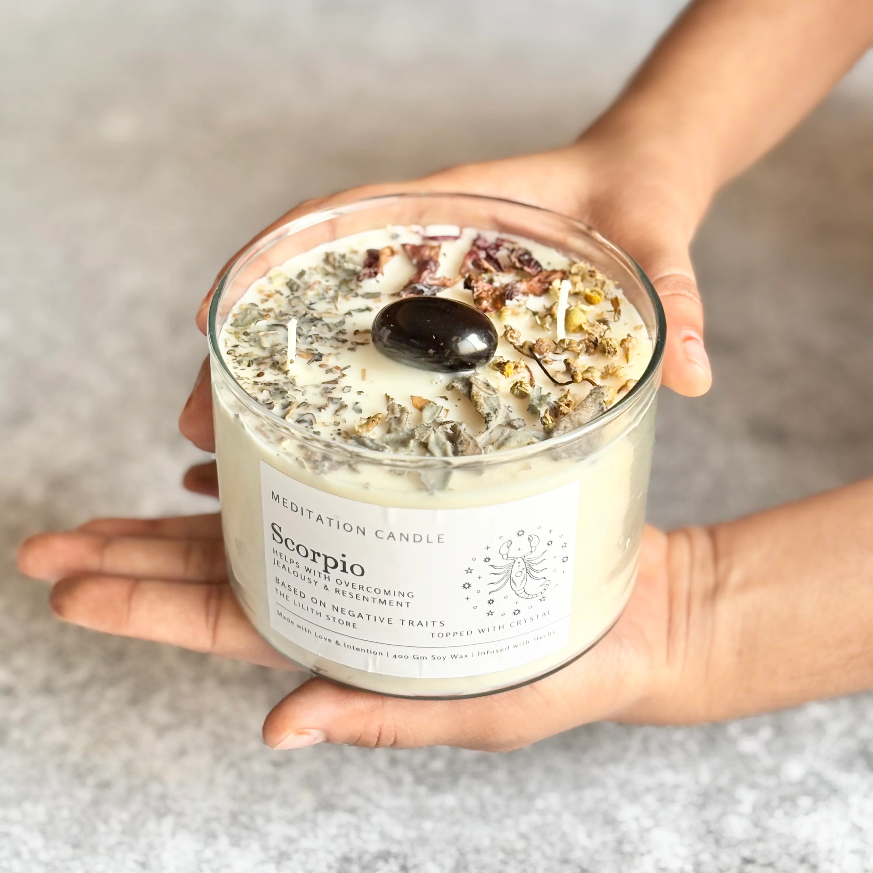 Scorpio Zodiac Soy Intention Candle | 400 Gm - Image 5