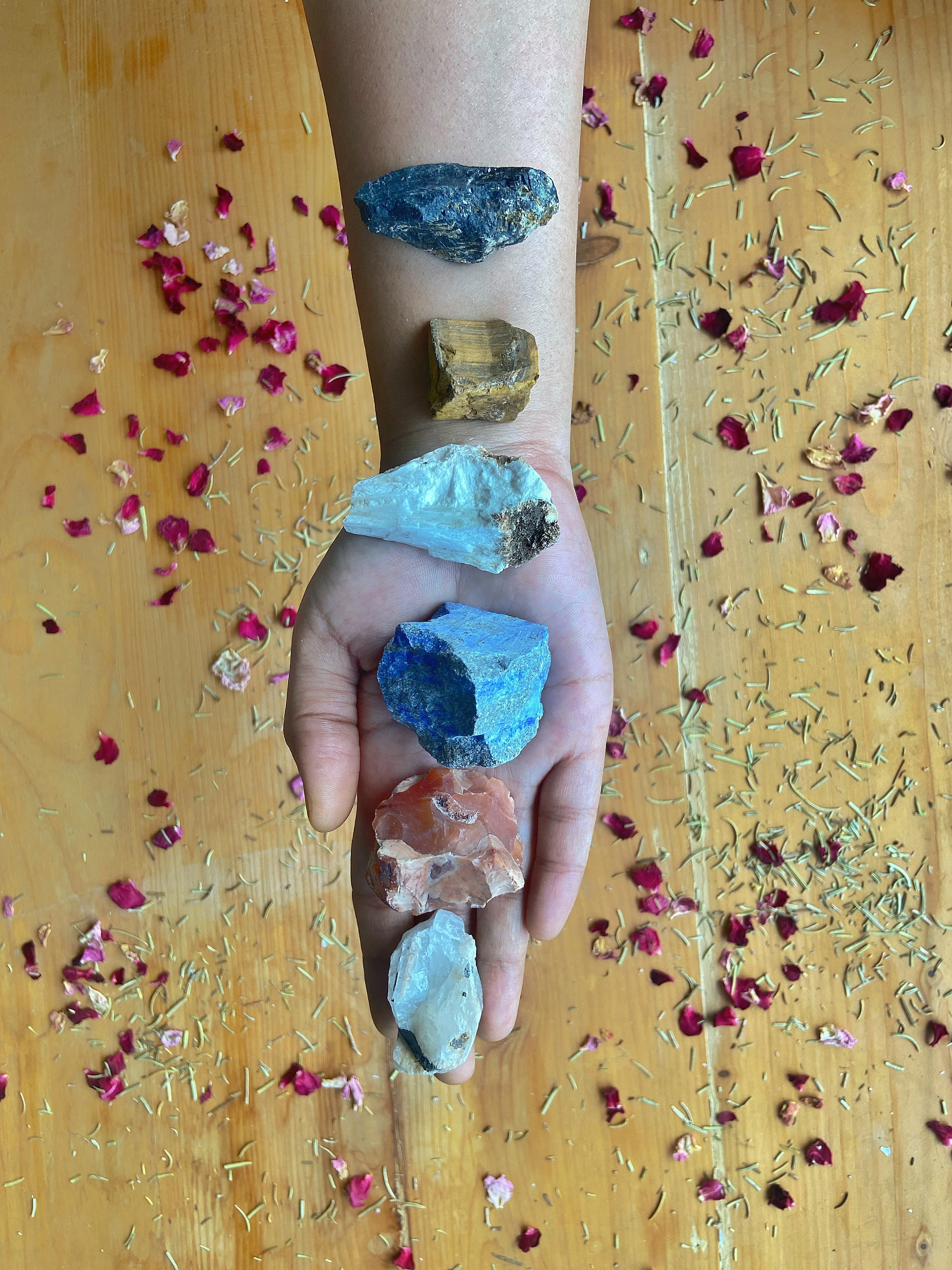 Set of 6 Raw Stones | Beginner Friendly - Image 2