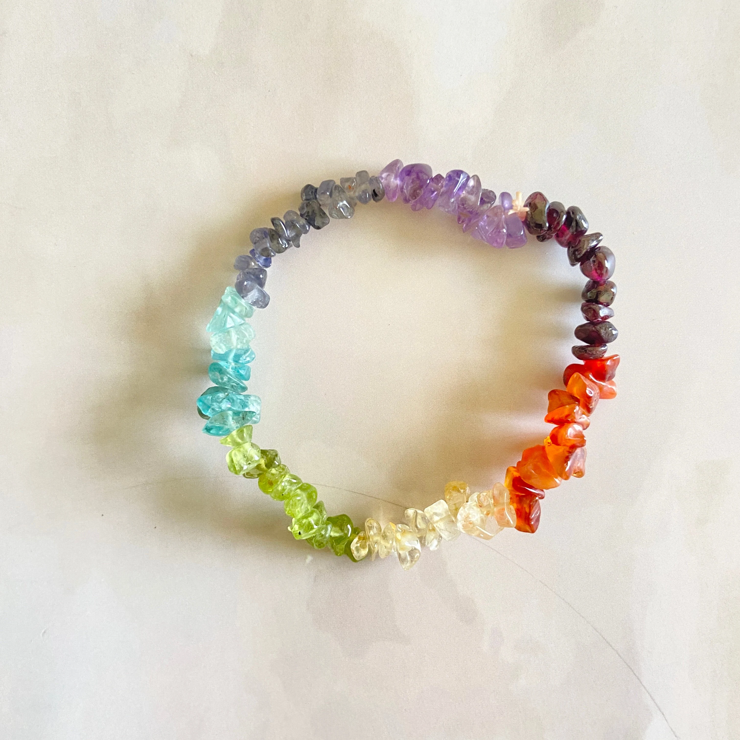 Seven Chakra Chips Bracelet - Image 3