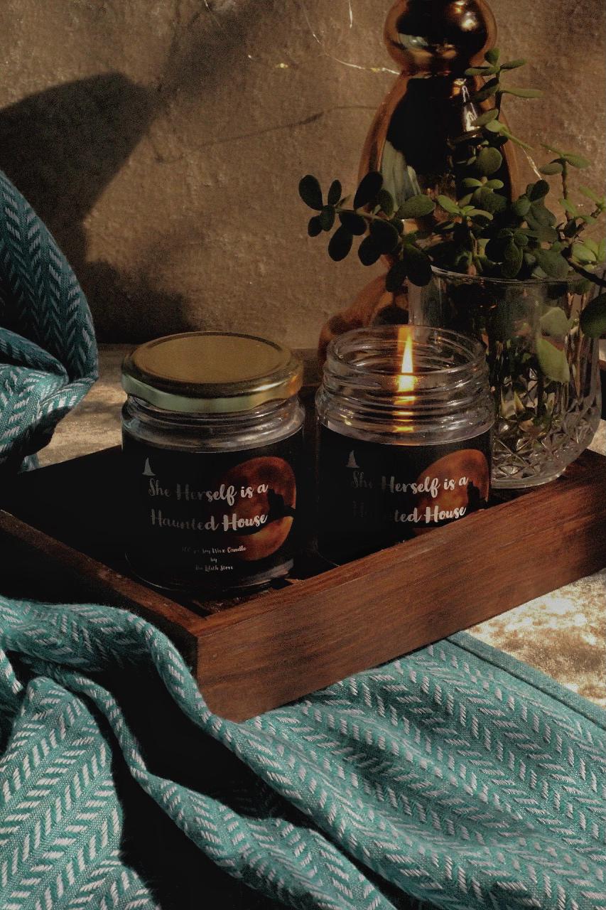 She Herself is a Haunted House Scented Candle - Image 3