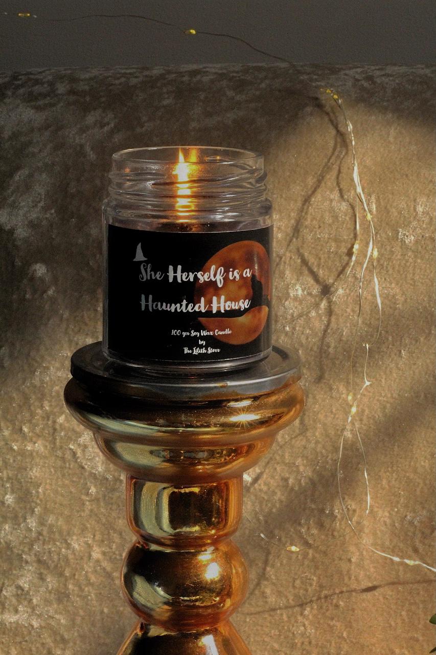 She Herself is a Haunted House Scented Candle - Image 6