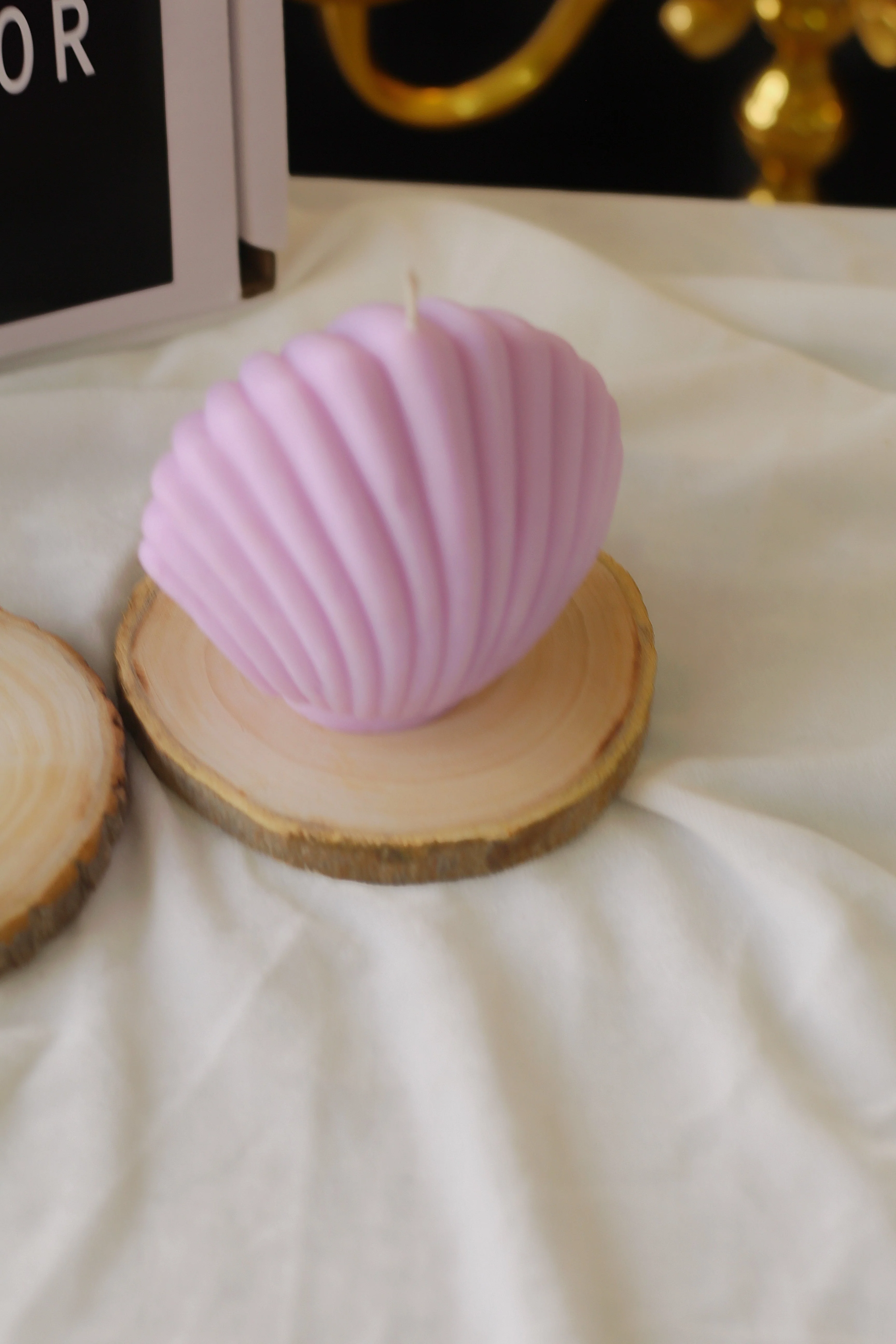 Lavender Shell Soy Candle - Image 2