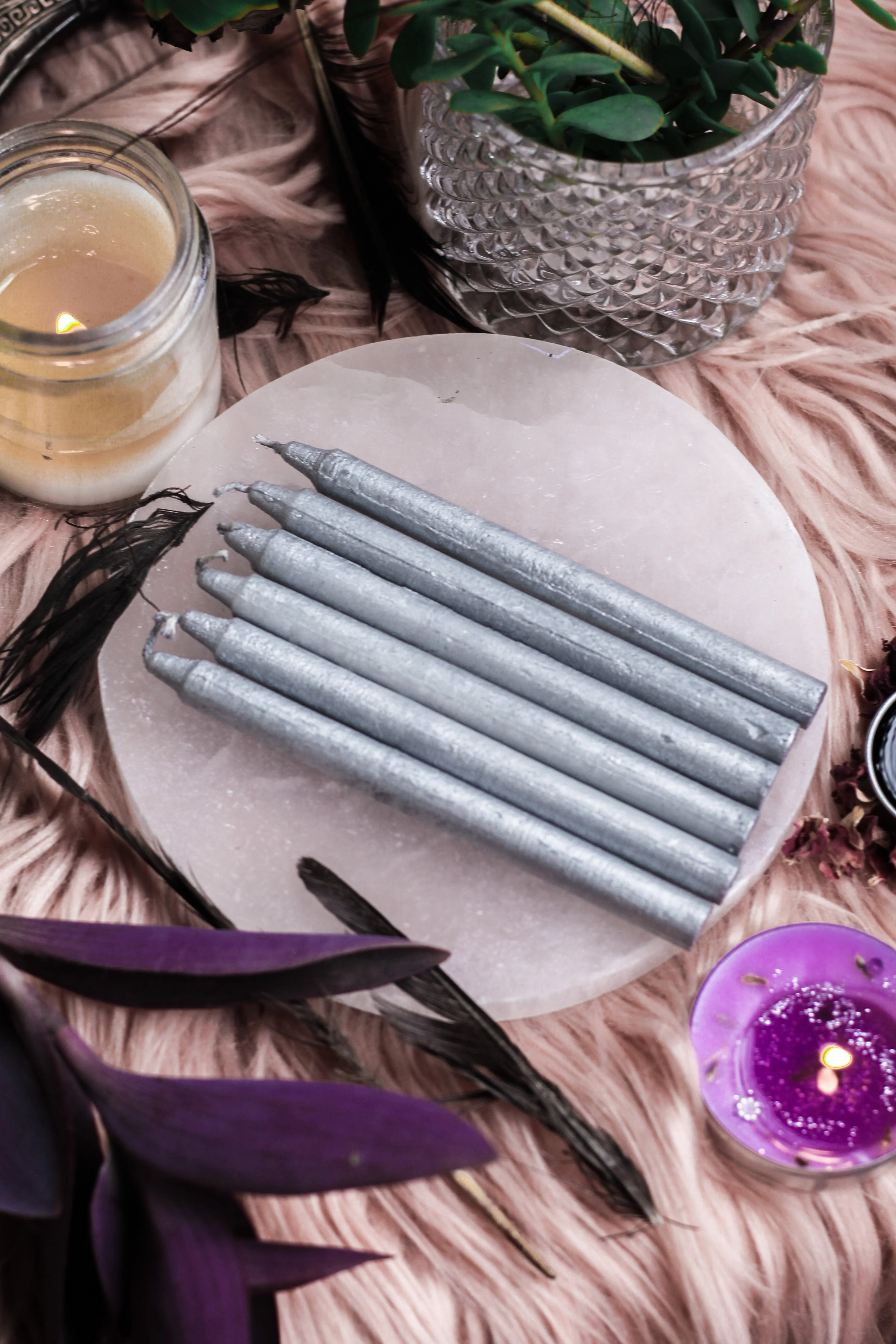 Silver Chime Candle| Pencil  Candle  - Pack of 25