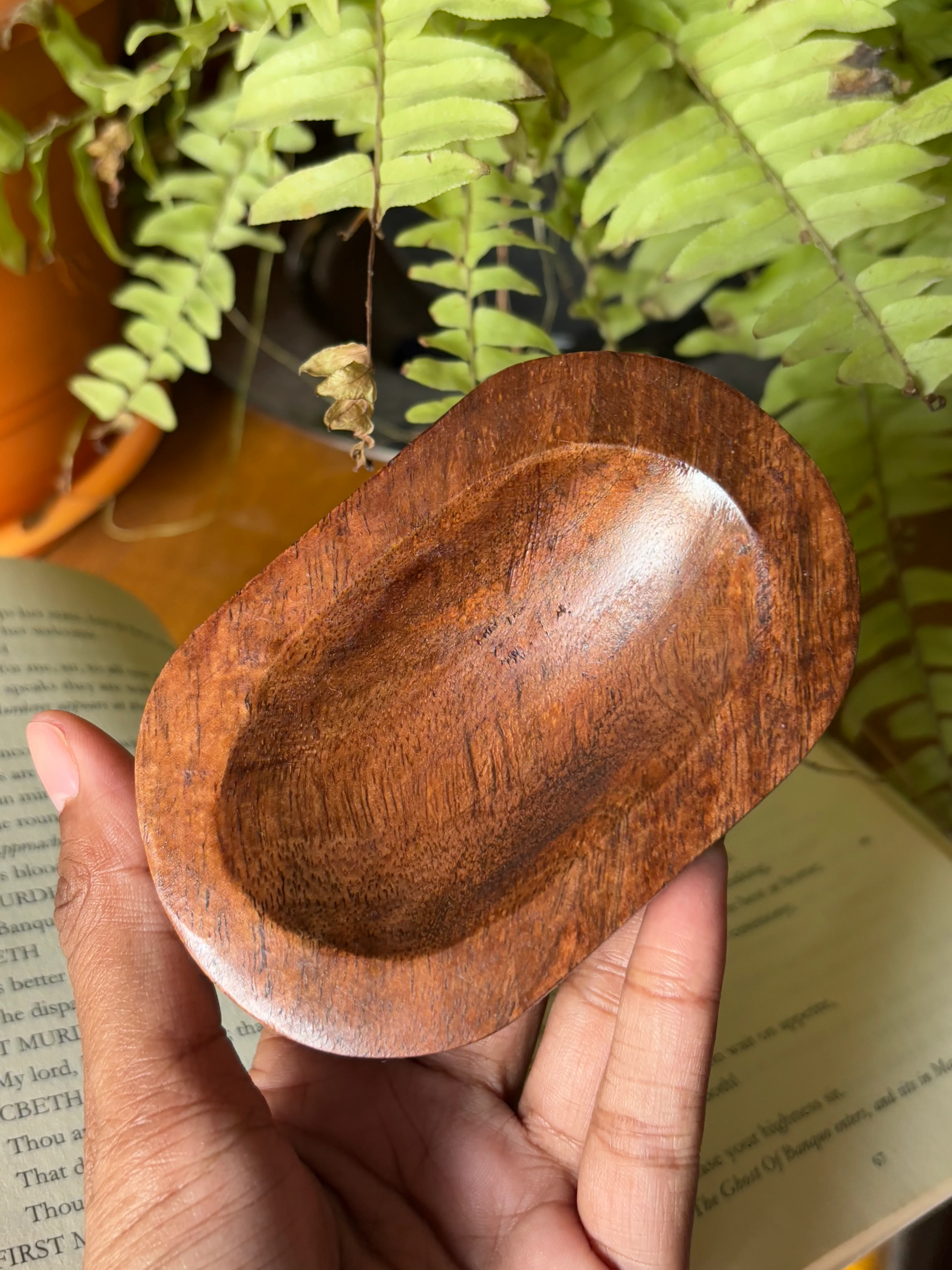 Small Oval Wooden Bowl - Altarware - Image 2