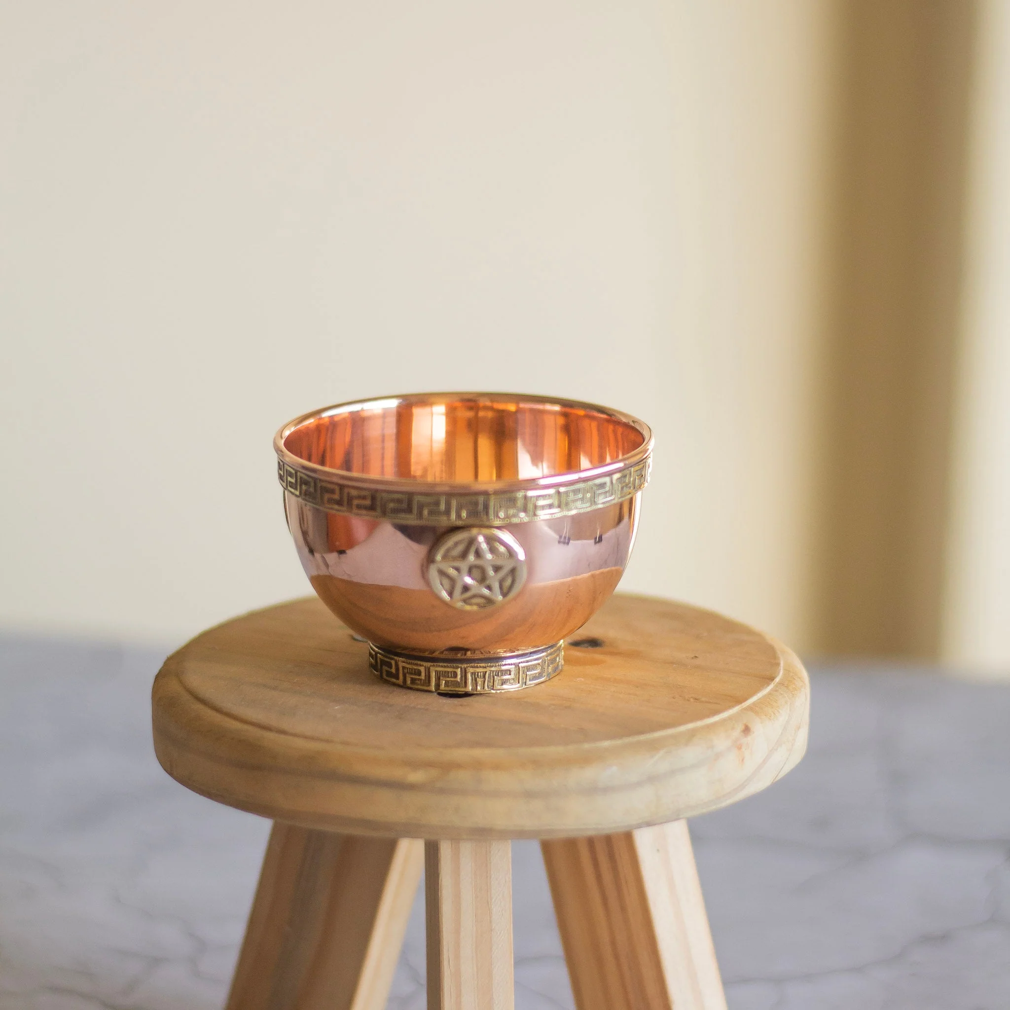 Small Pentacle Copper Offering Bowl - Image 3