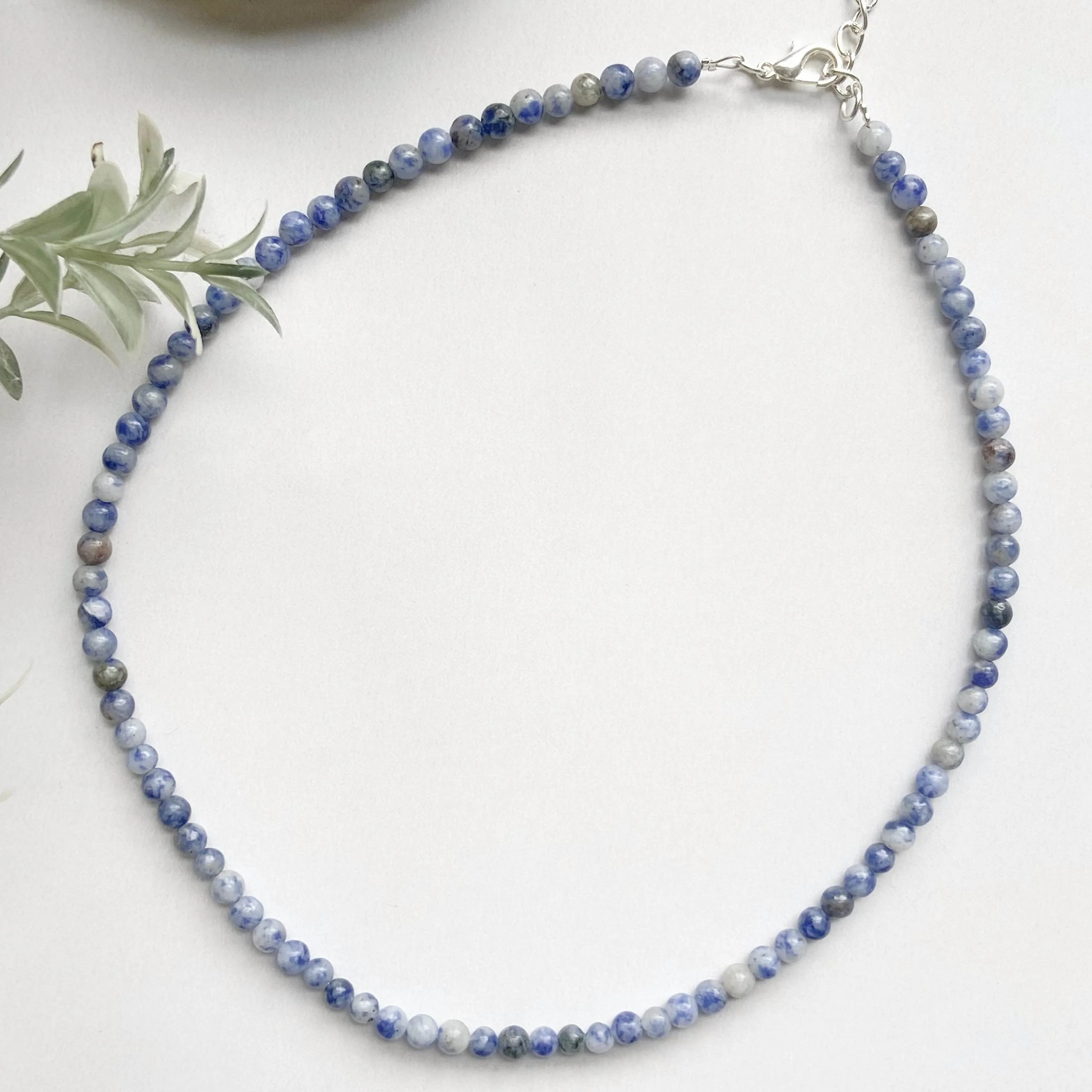 Sodalite mini beads Necklace | Stone for Emotional Balance - Image 2