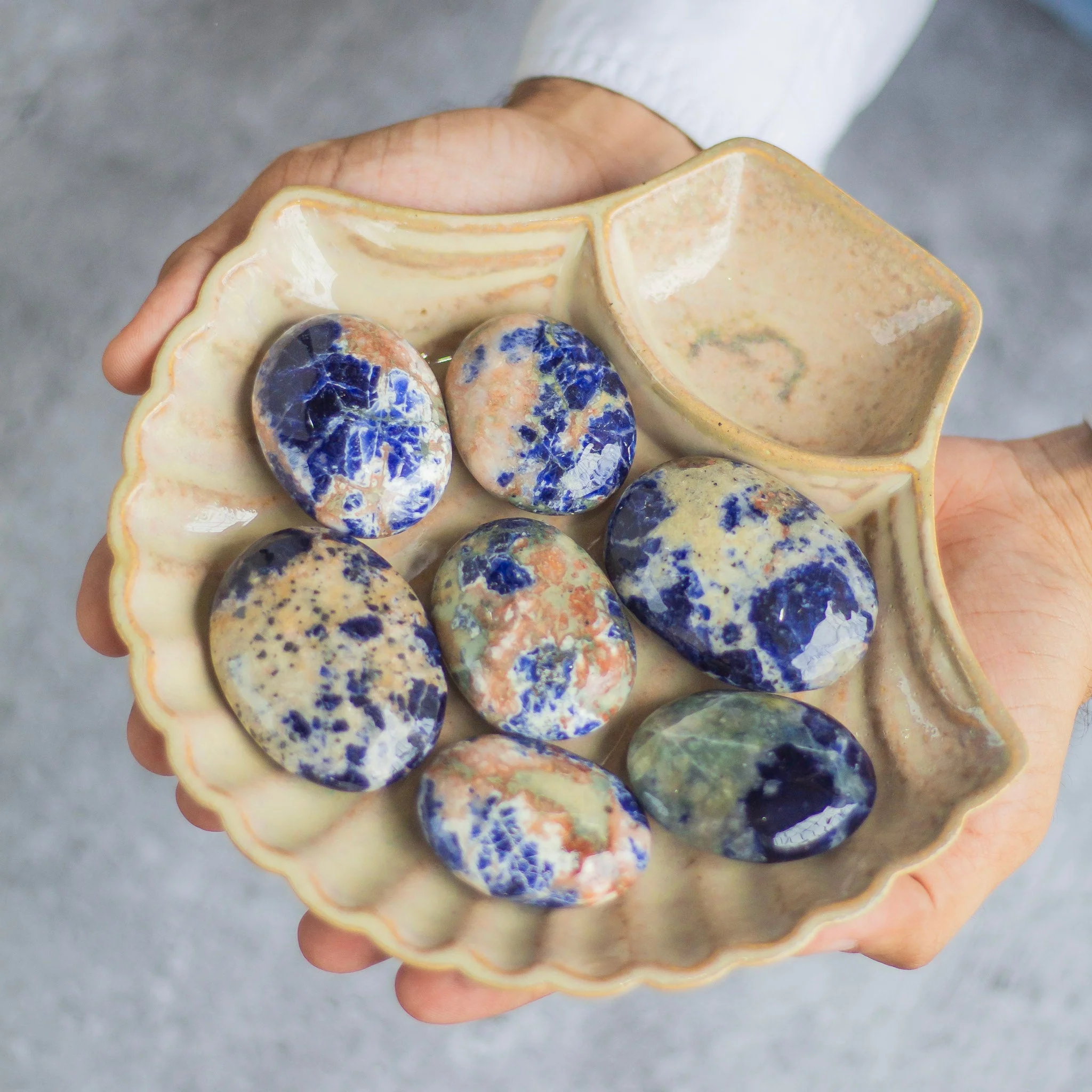 Sodalite Palmstone | Stone for Emotional Balance - Image 3