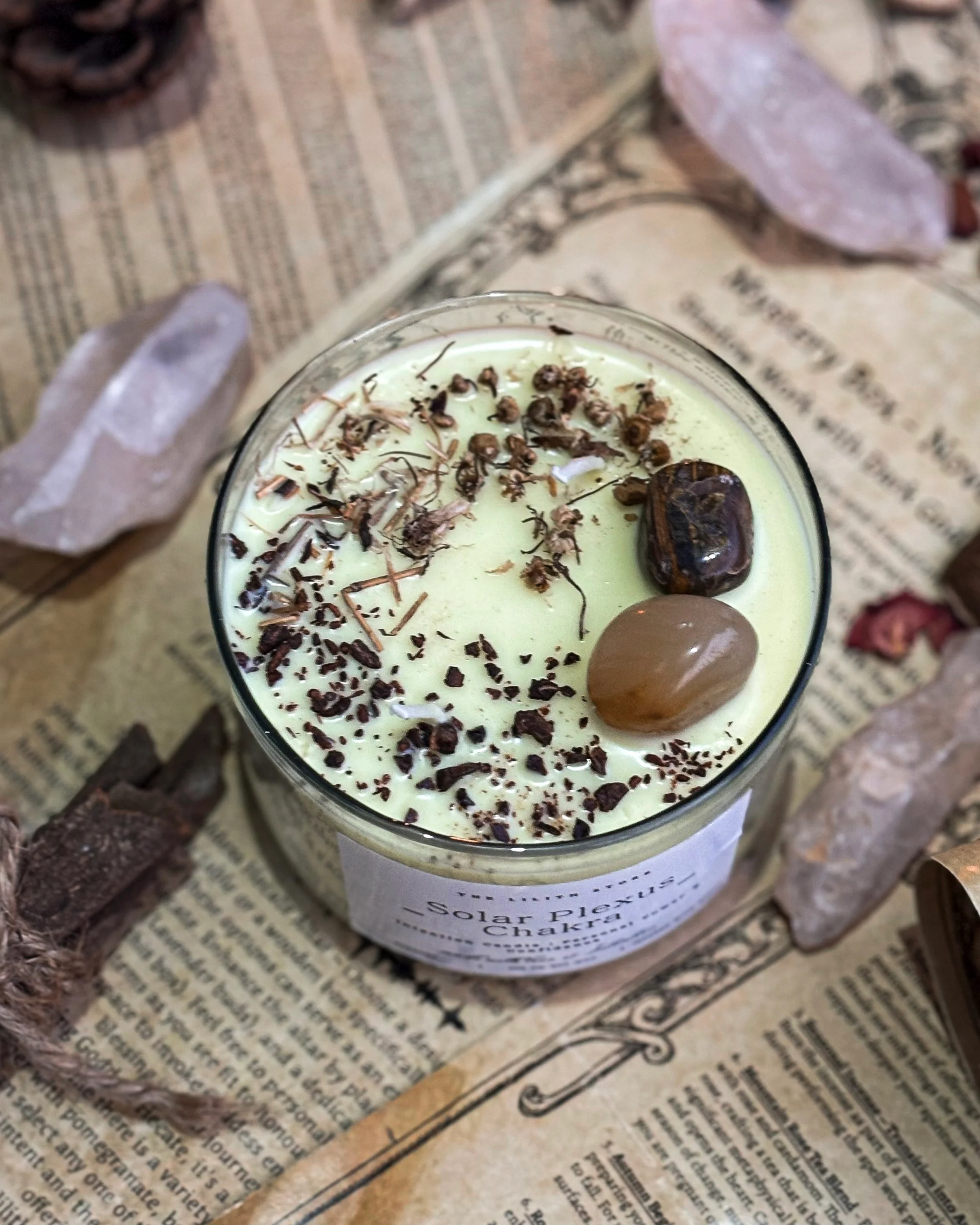 Solar Plexus Chakra Intention Candle - Image 2
