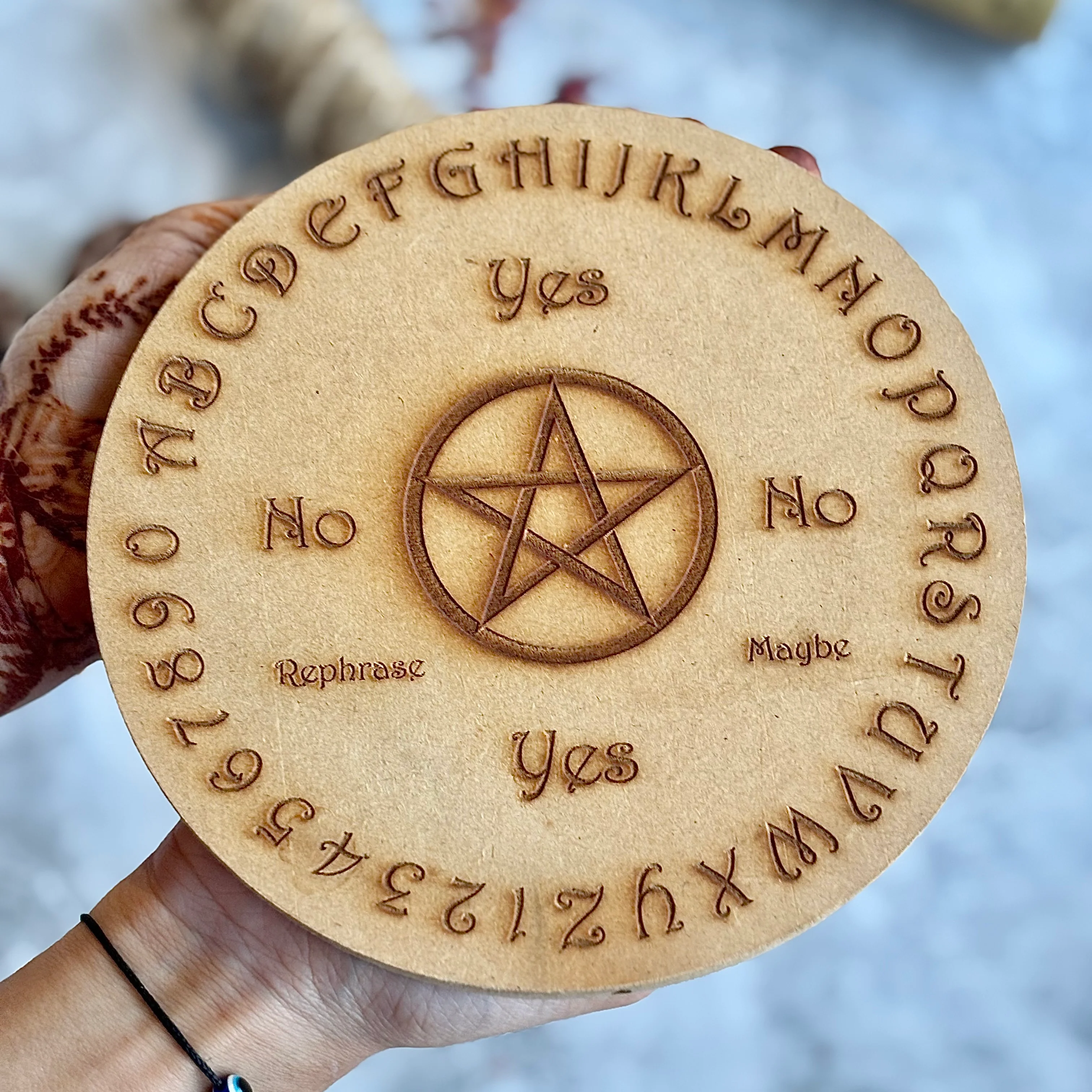 Pendulum Round Board | Altar Tile | Spirit Board - Image 3