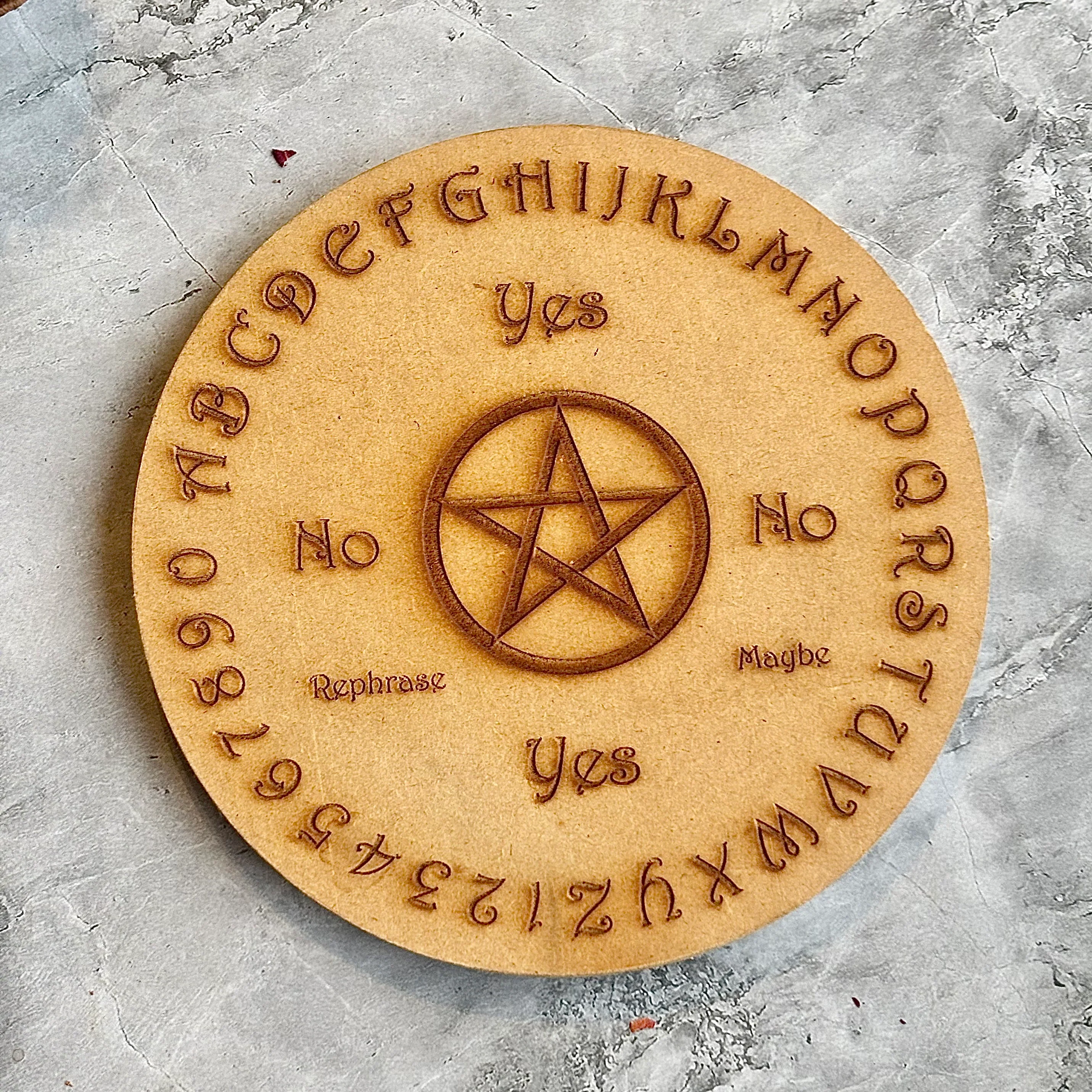 Pendulum Round Board | Altar Tile | Spirit Board - Image 4