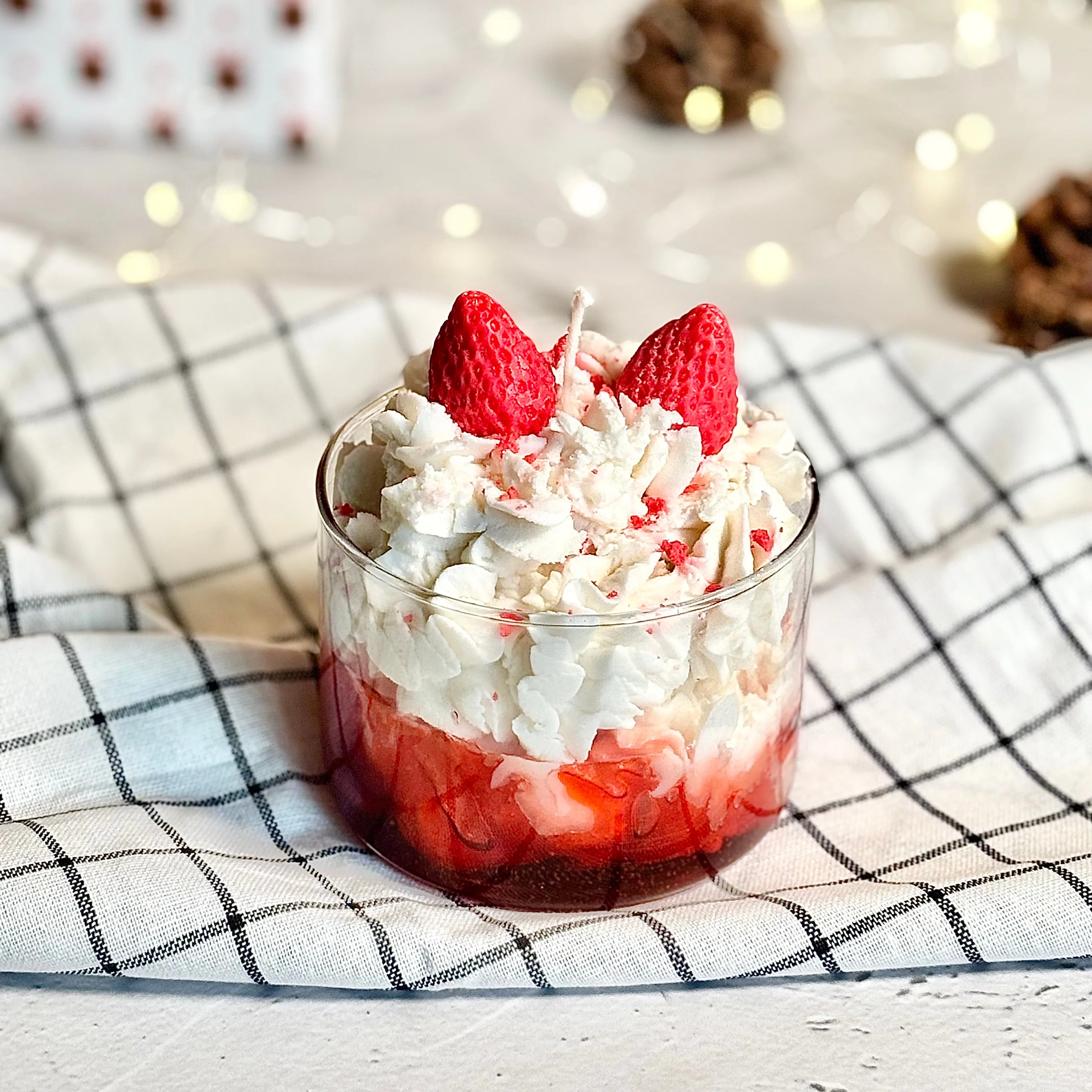 Strawberry Dessert Soy Scented Candle - Image 4