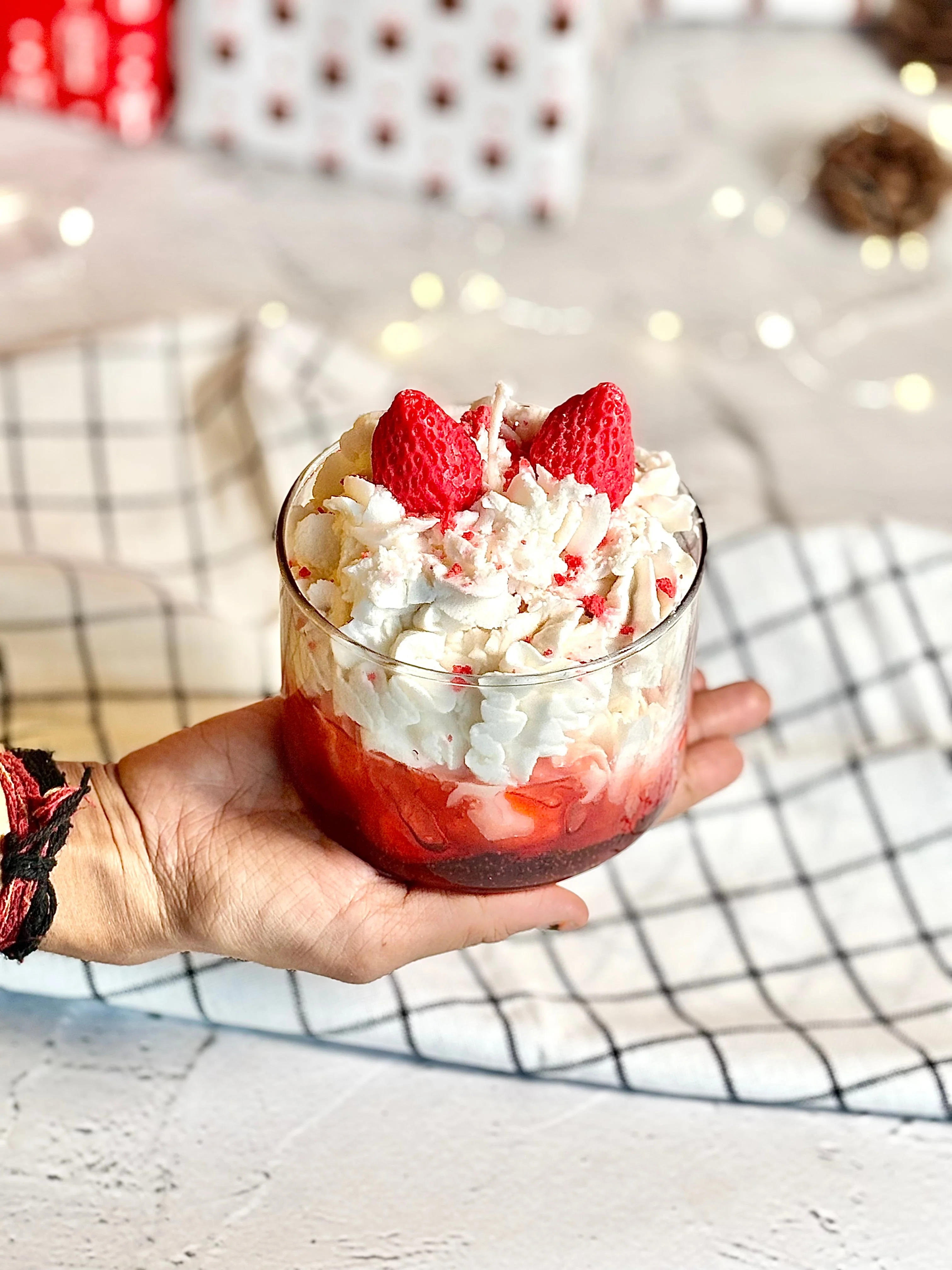 Strawberry Dessert Soy Scented Candle - Image 5