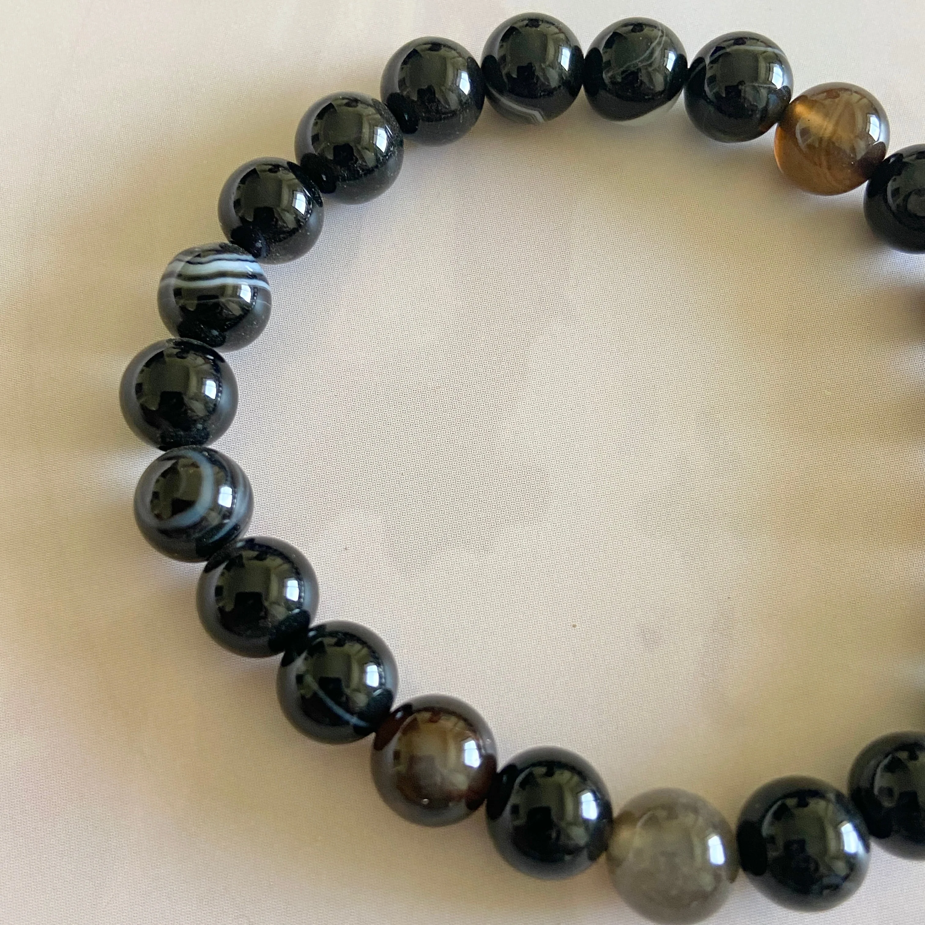Sulemani Hakik Bead Bracelet - 8mm  | Stone of Spirituality & Protection - Image 3
