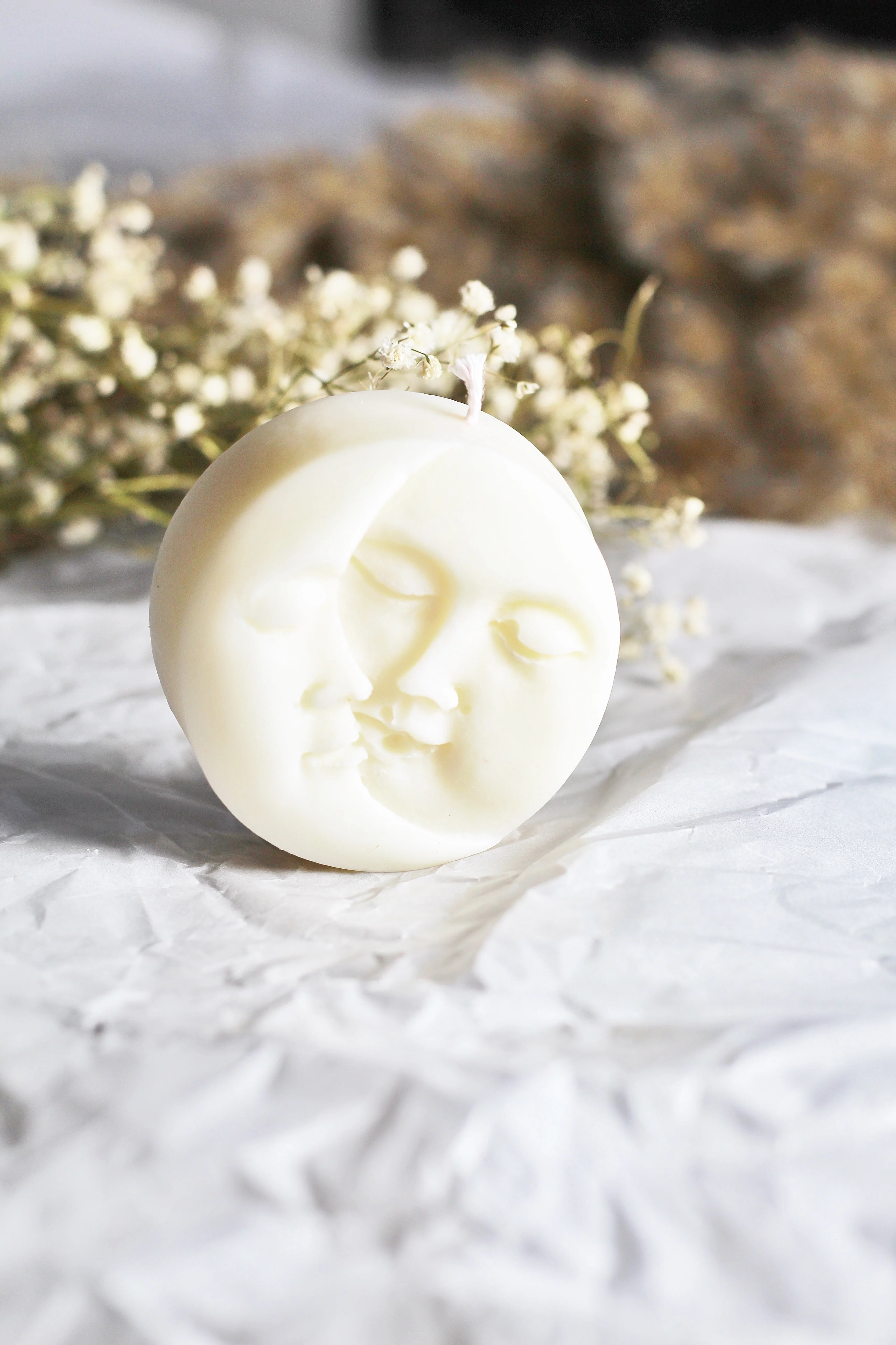 Sun & Moon Round Soy Candle | Pack of 2 - Image 4