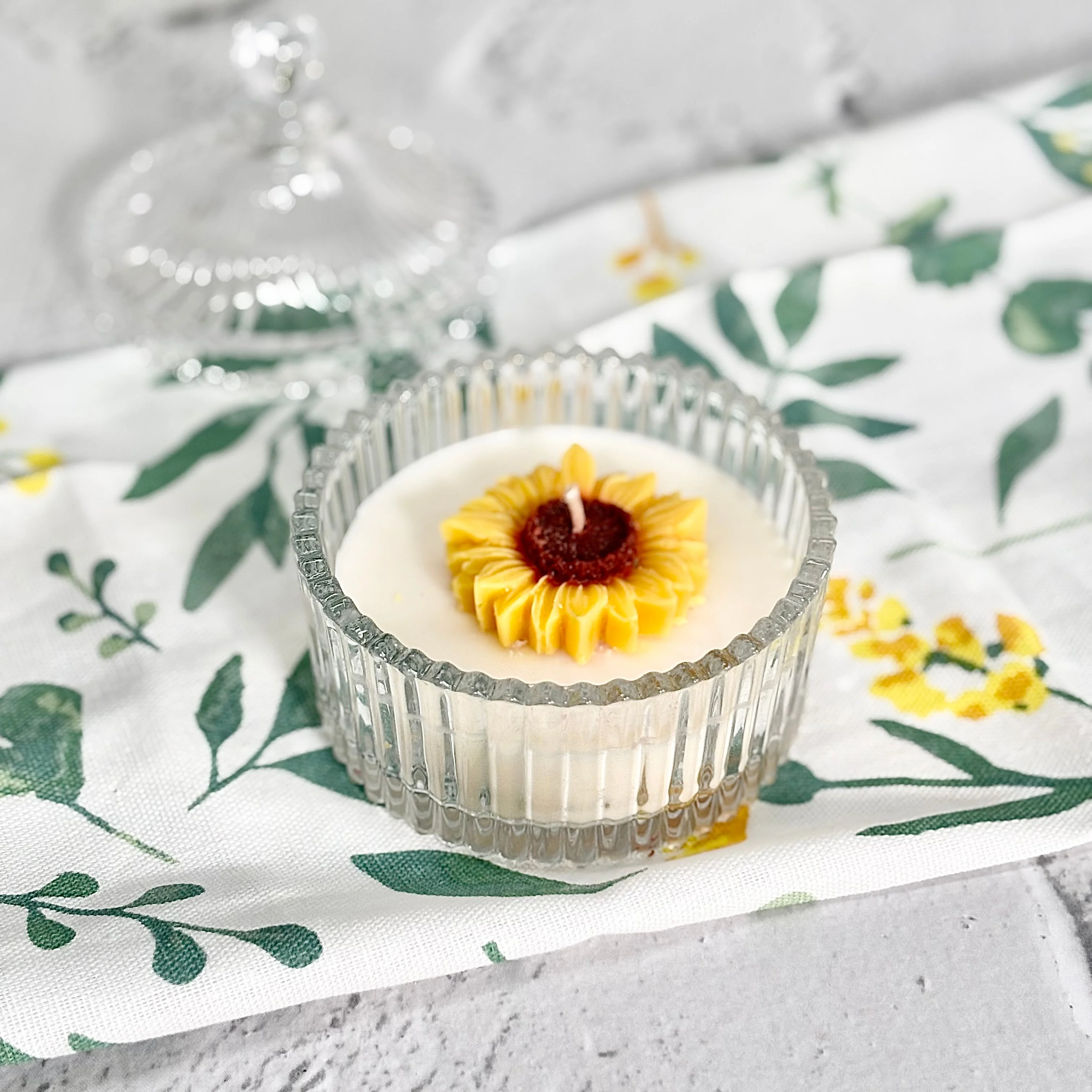 Sunflower Soy Scented Candle | Decorative Jar - Image 3