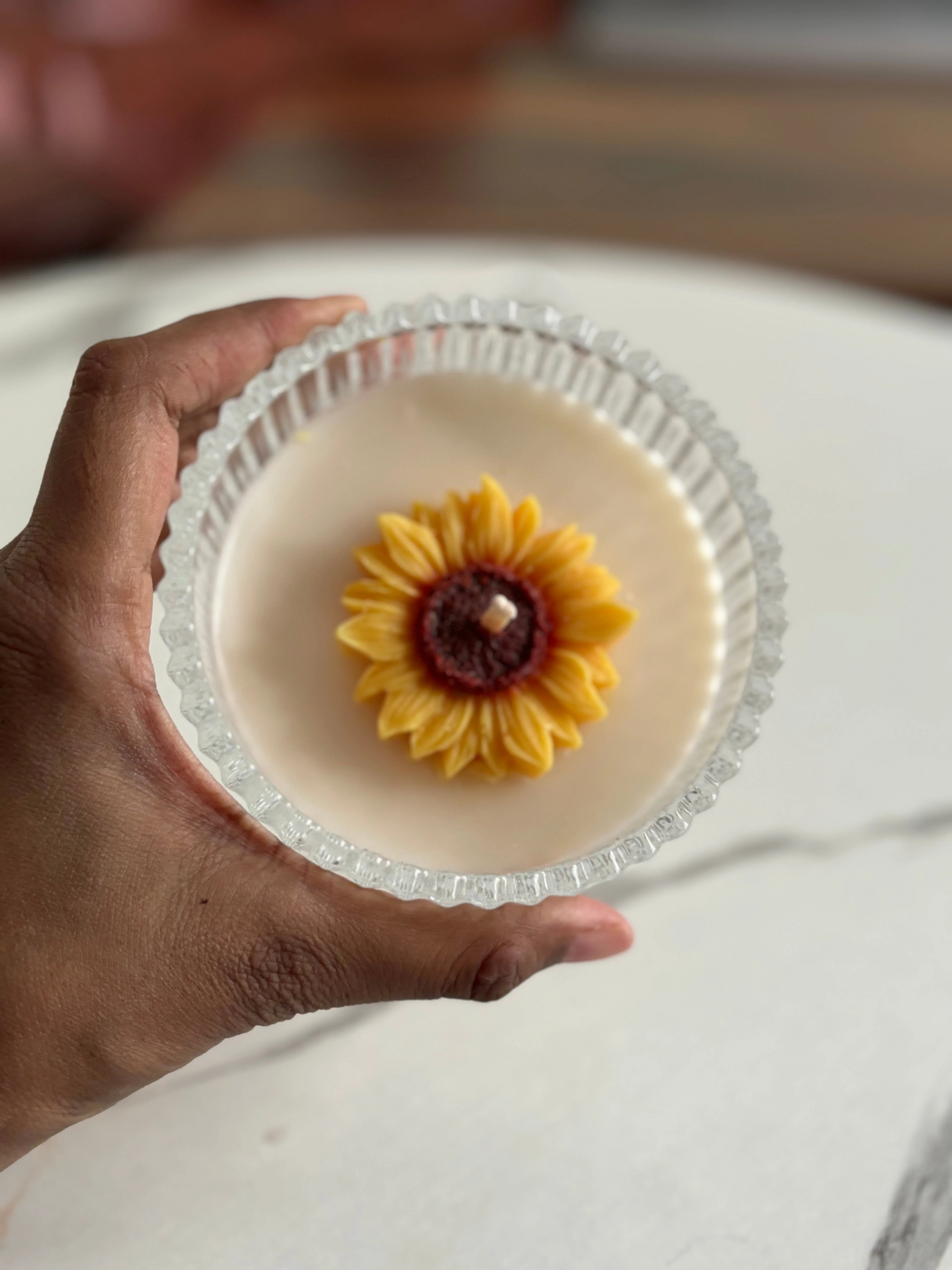 Sunflower Soy Scented Candle | Decorative Jar - Image 5