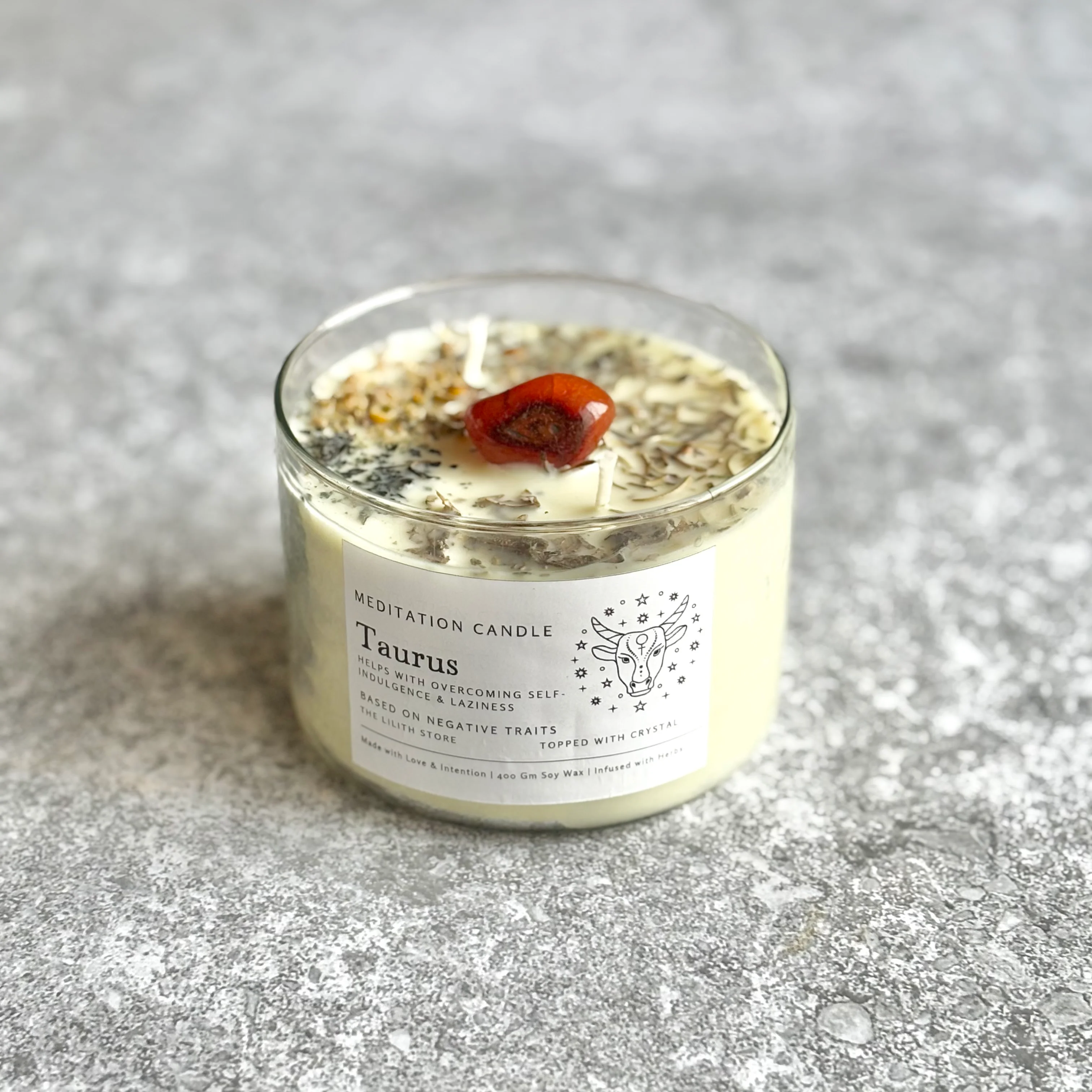 Taurus Zodiac Soy Intention Candle | 400 Gm - Image 3