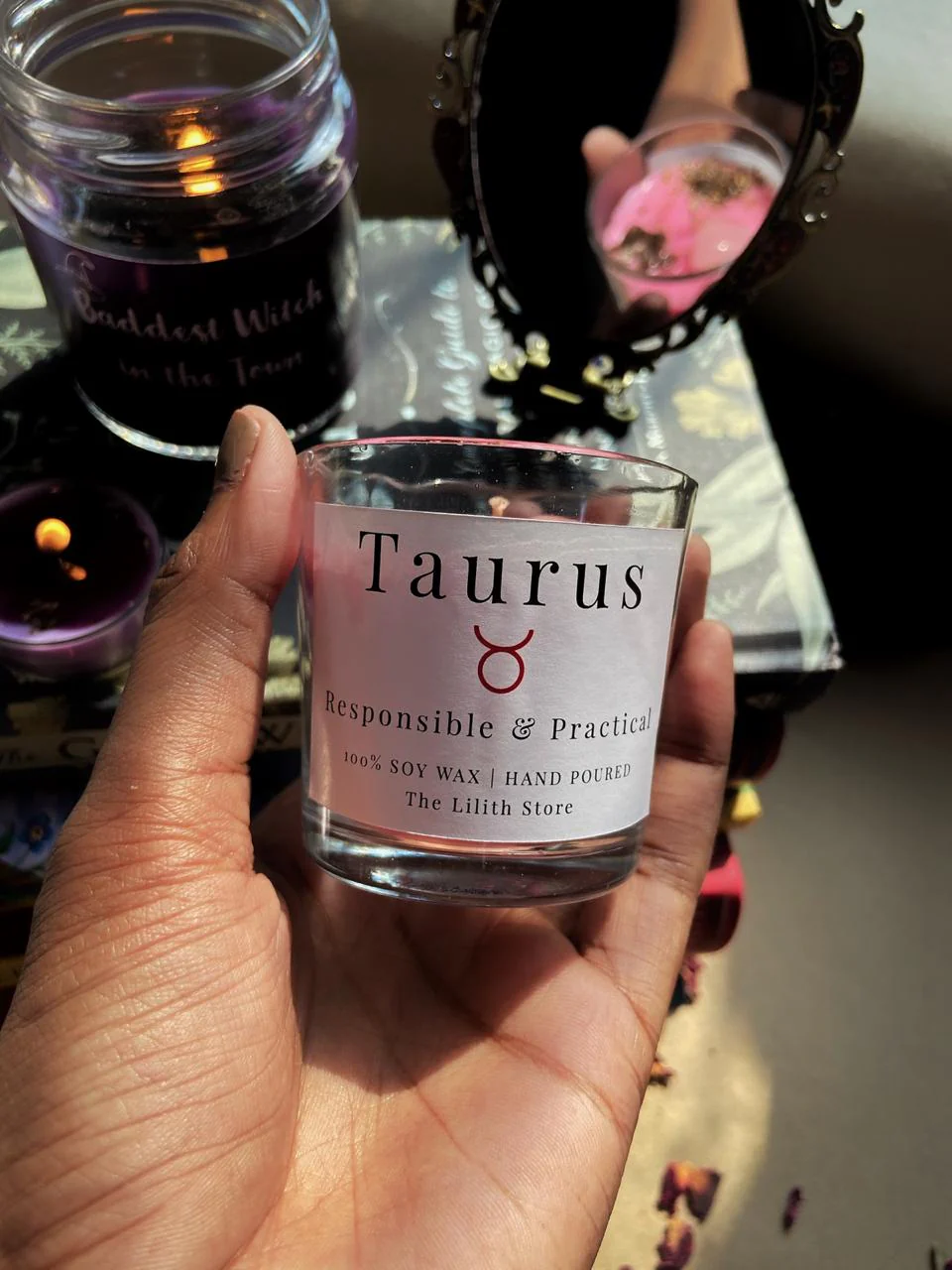 Taurus Zodiac Mini Candle - 60 Gm - Image 2