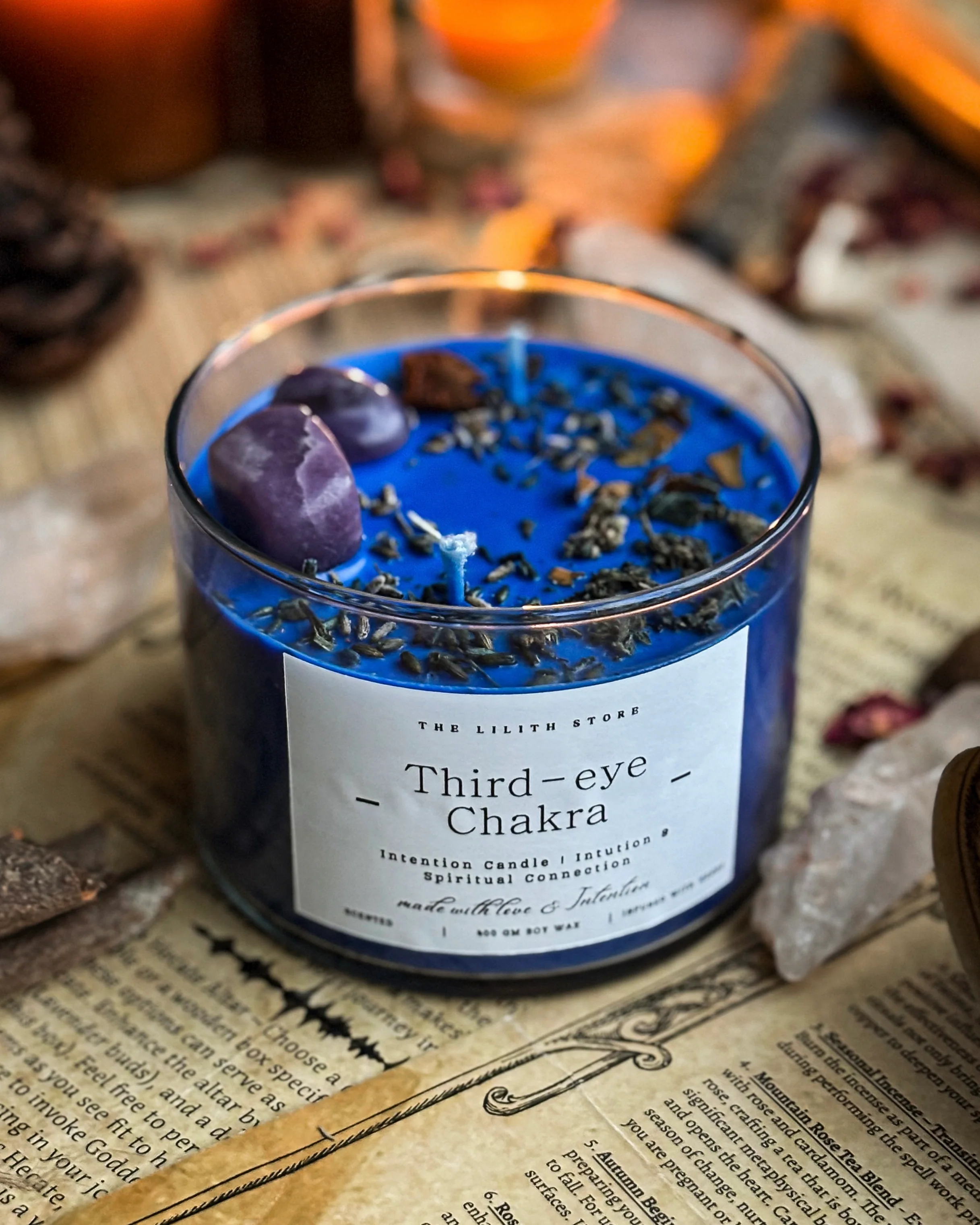 Third-Eye Chakra Intention Candle - Image 2
