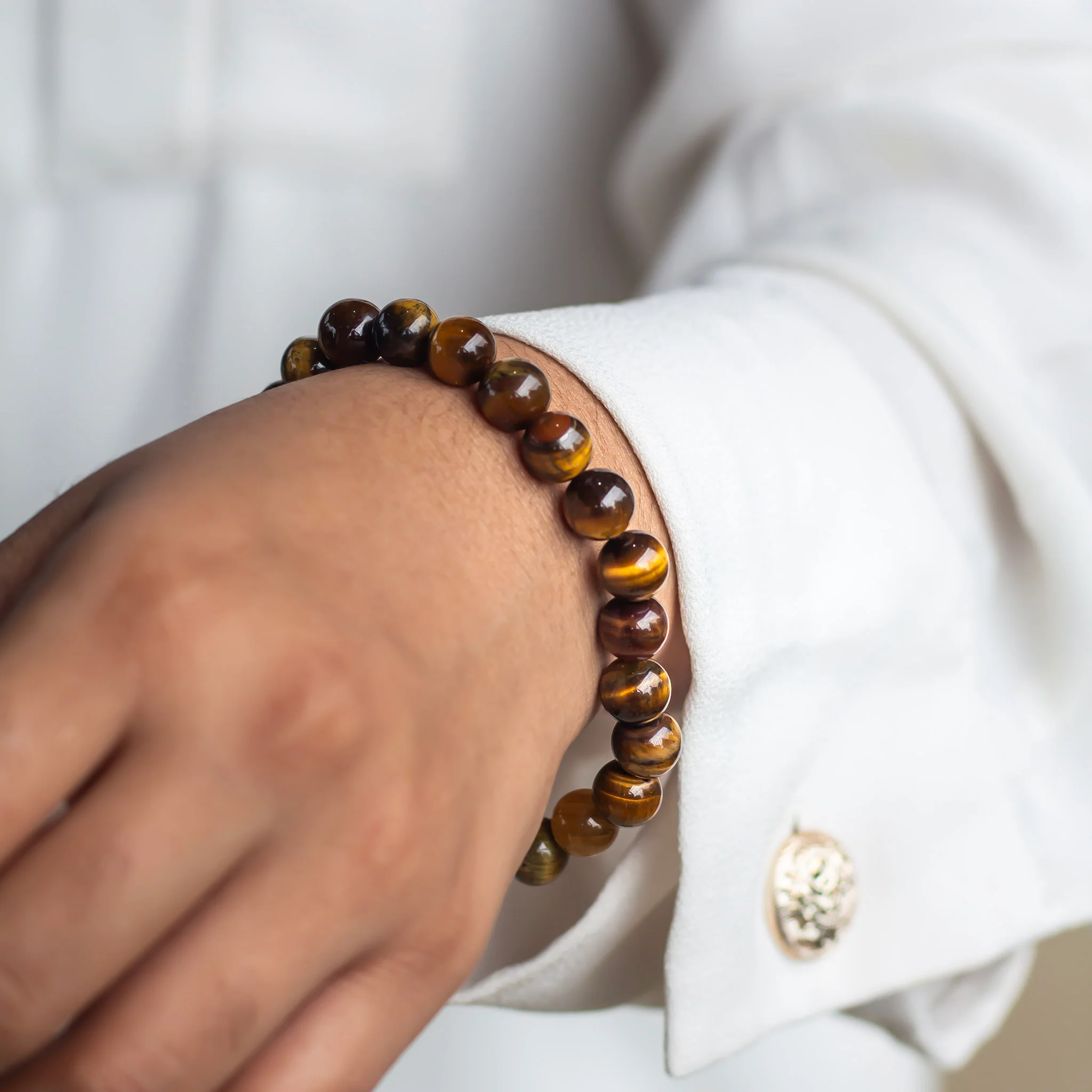 Tiger's eye Bead Bracelet - 8mm | Wealth & Fortune - Image 4