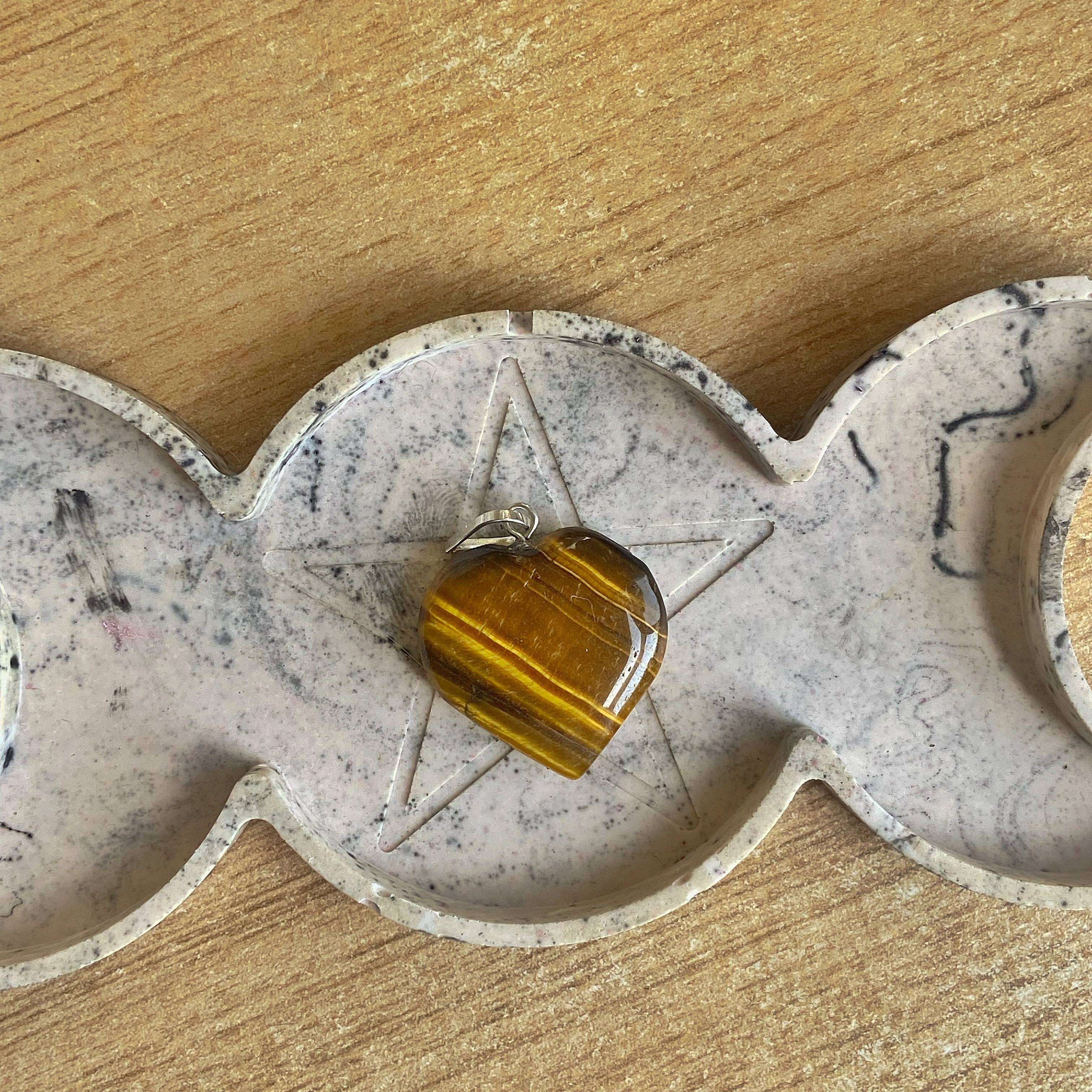 Tiger's eye Heart Pendant | Wealth & Fortune - Image 2