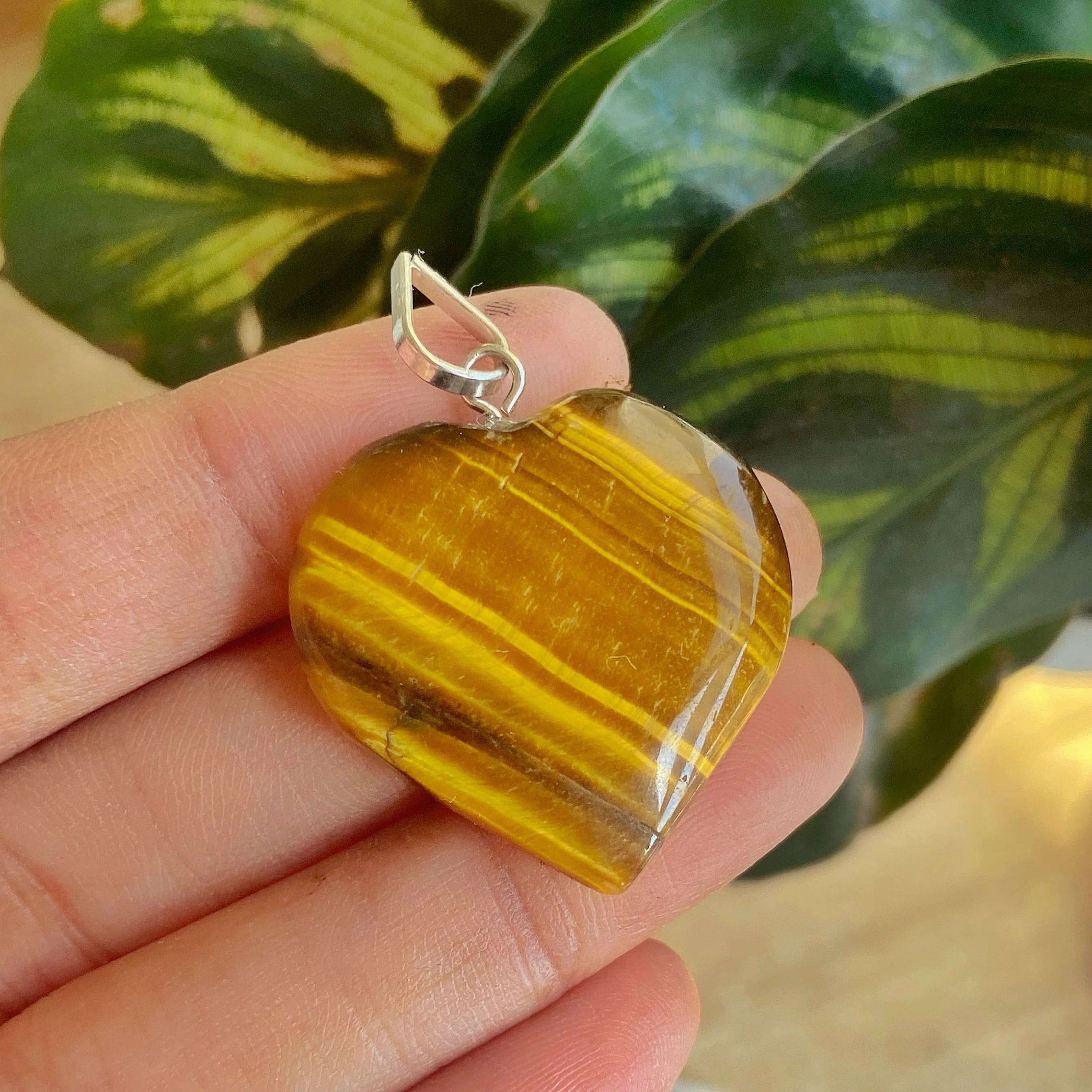Tiger's eye Heart Pendant | Wealth & Fortune - Image 3