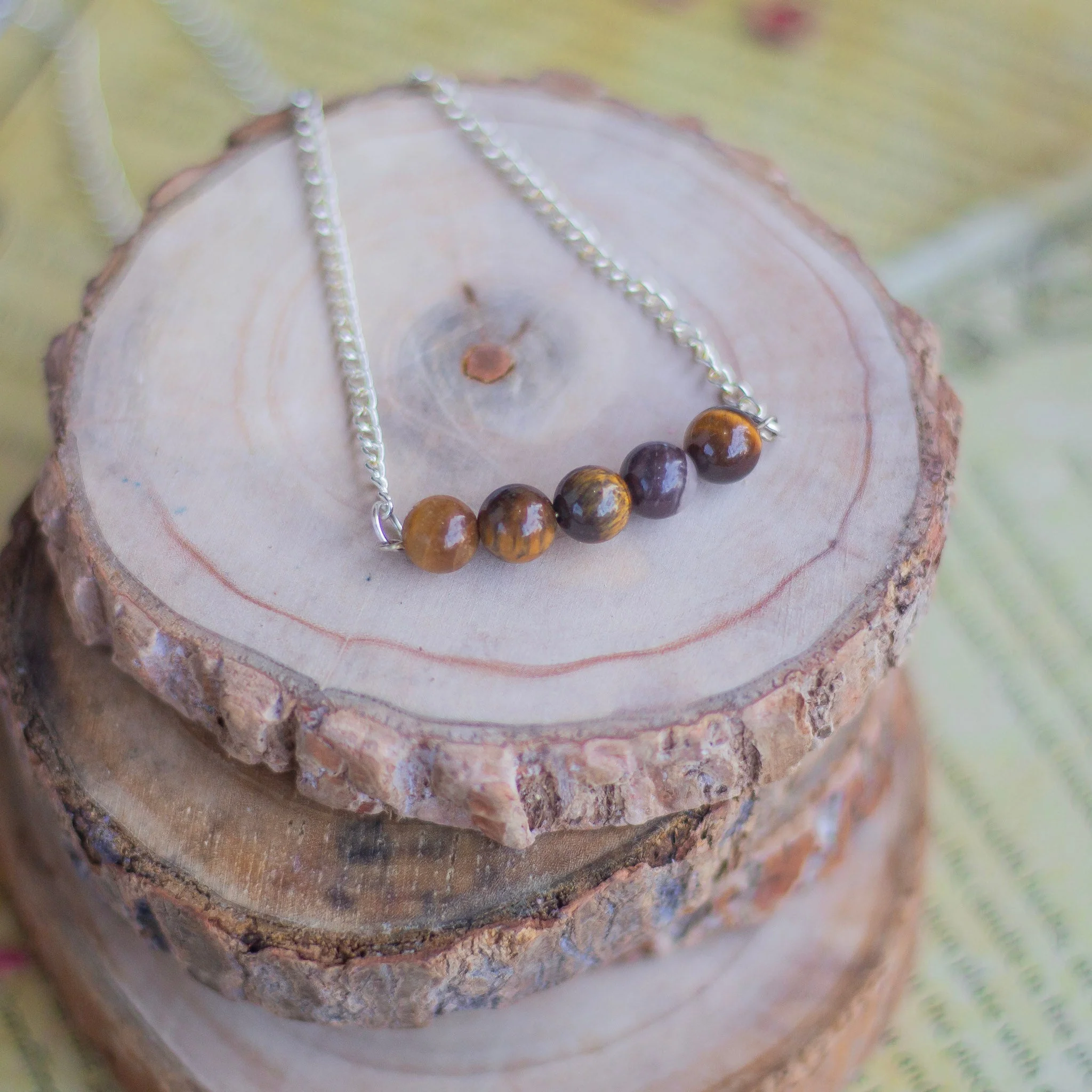 Tiger's eye bead Necklace | Wealth & Fortune - Image 3