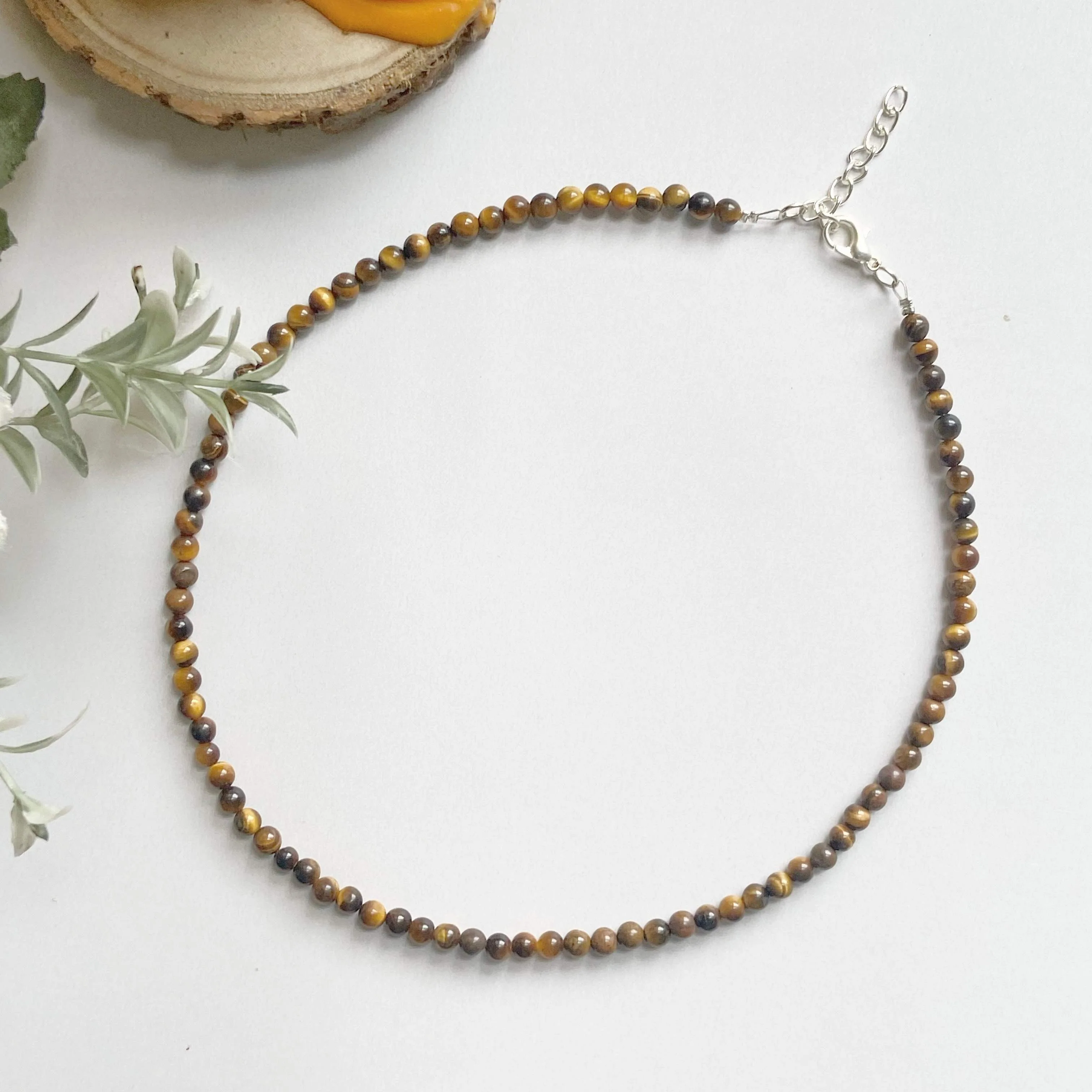 Tiger's eye mini beads necklace | Wealth & Fortune