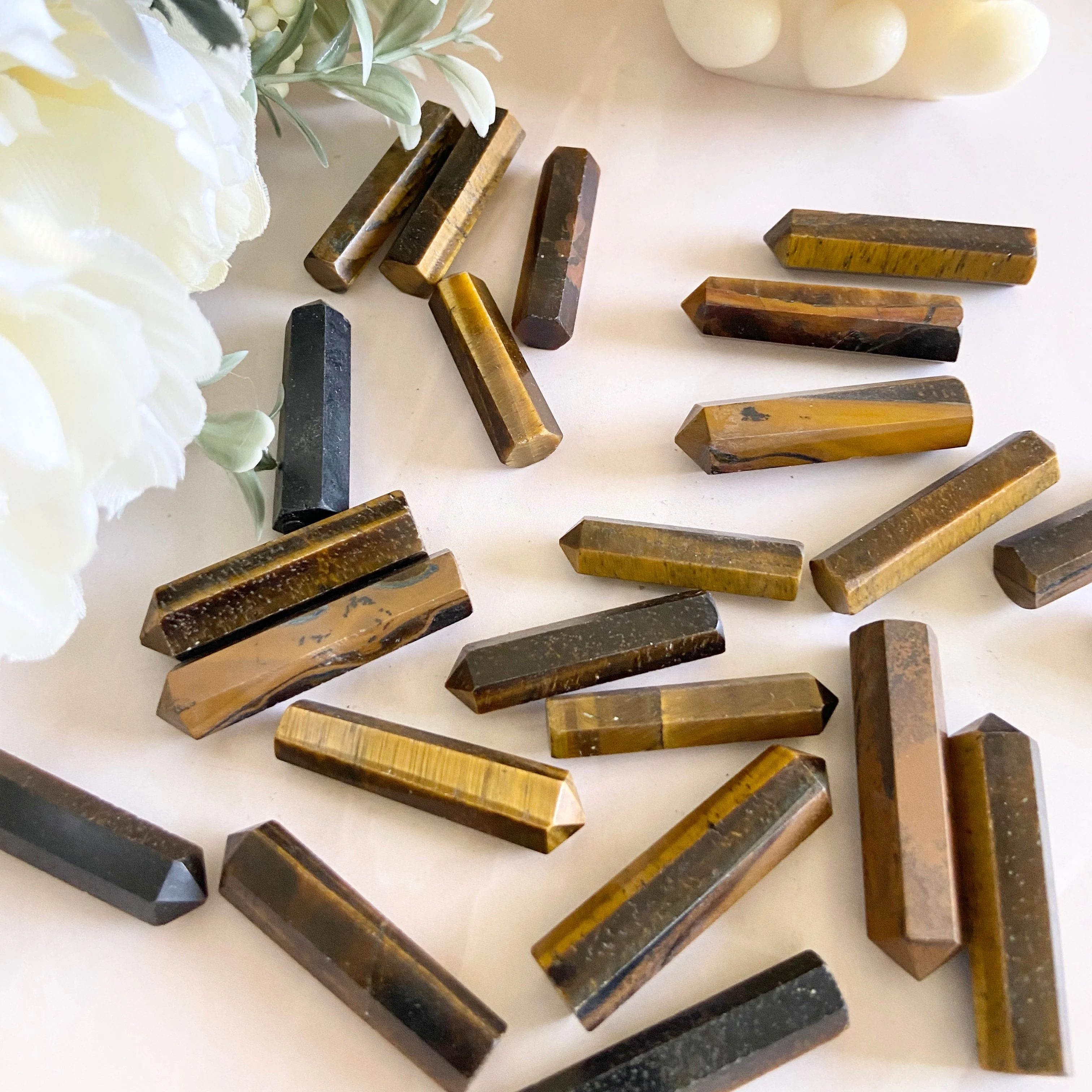 Tiger's eye mini Pencil Point  | Wealth & Fortune