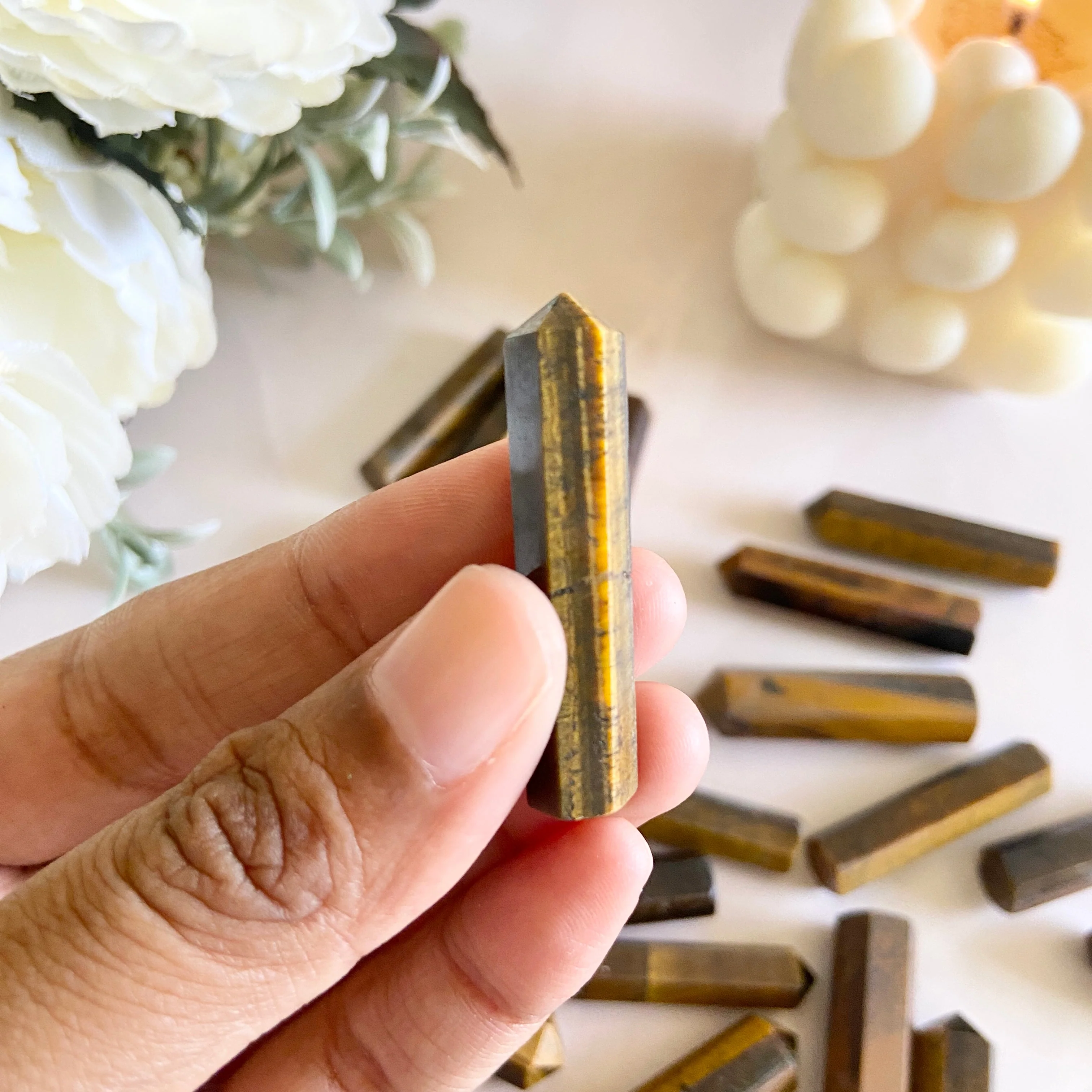Tiger's eye mini Pencil Point  | Wealth & Fortune - Image 2