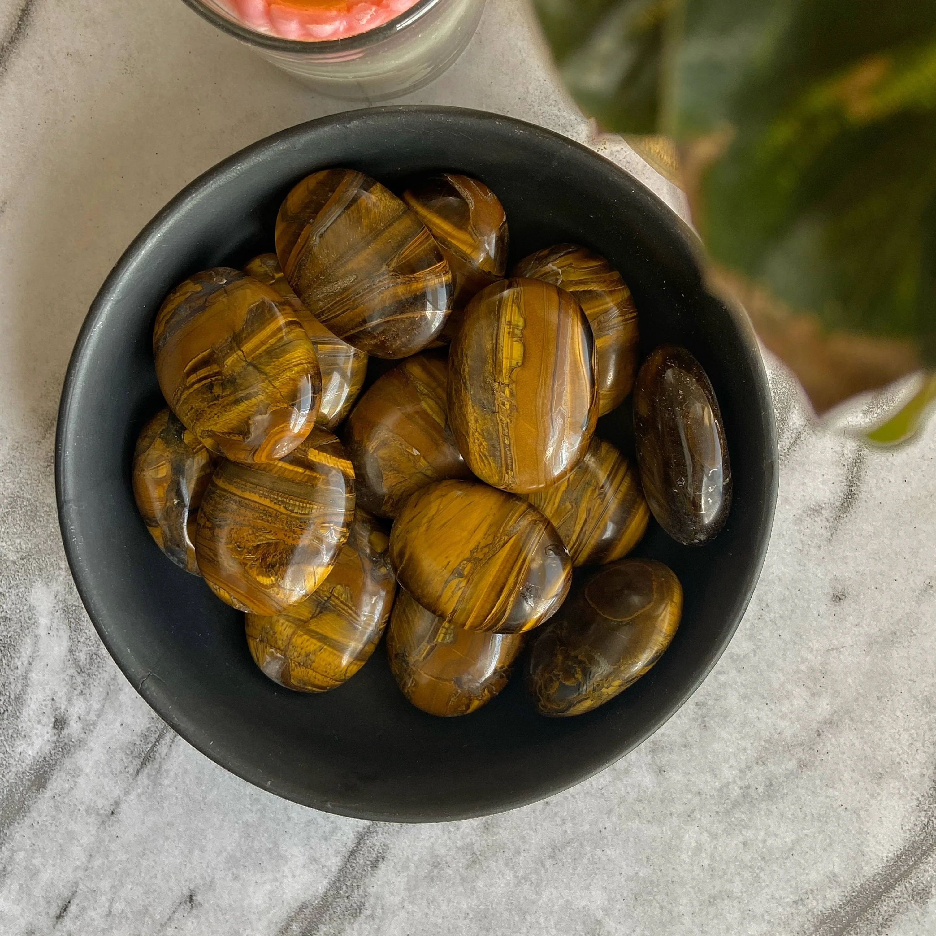 Tiger's eye Palm Stone | Promotes wealth & Protection against negative - Image 2