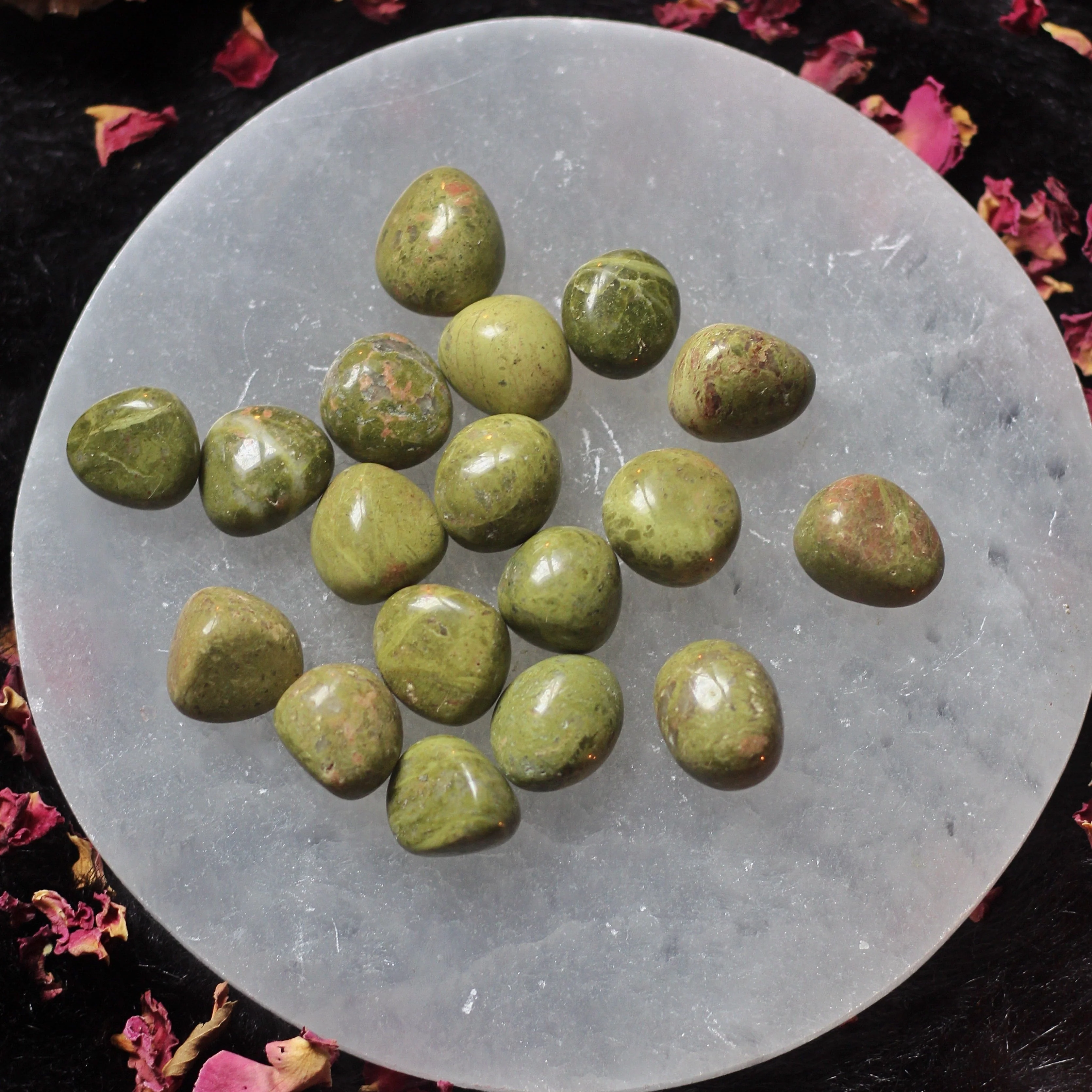 Unakite Mini Tumble | Stone for activating Third Eye Chakra