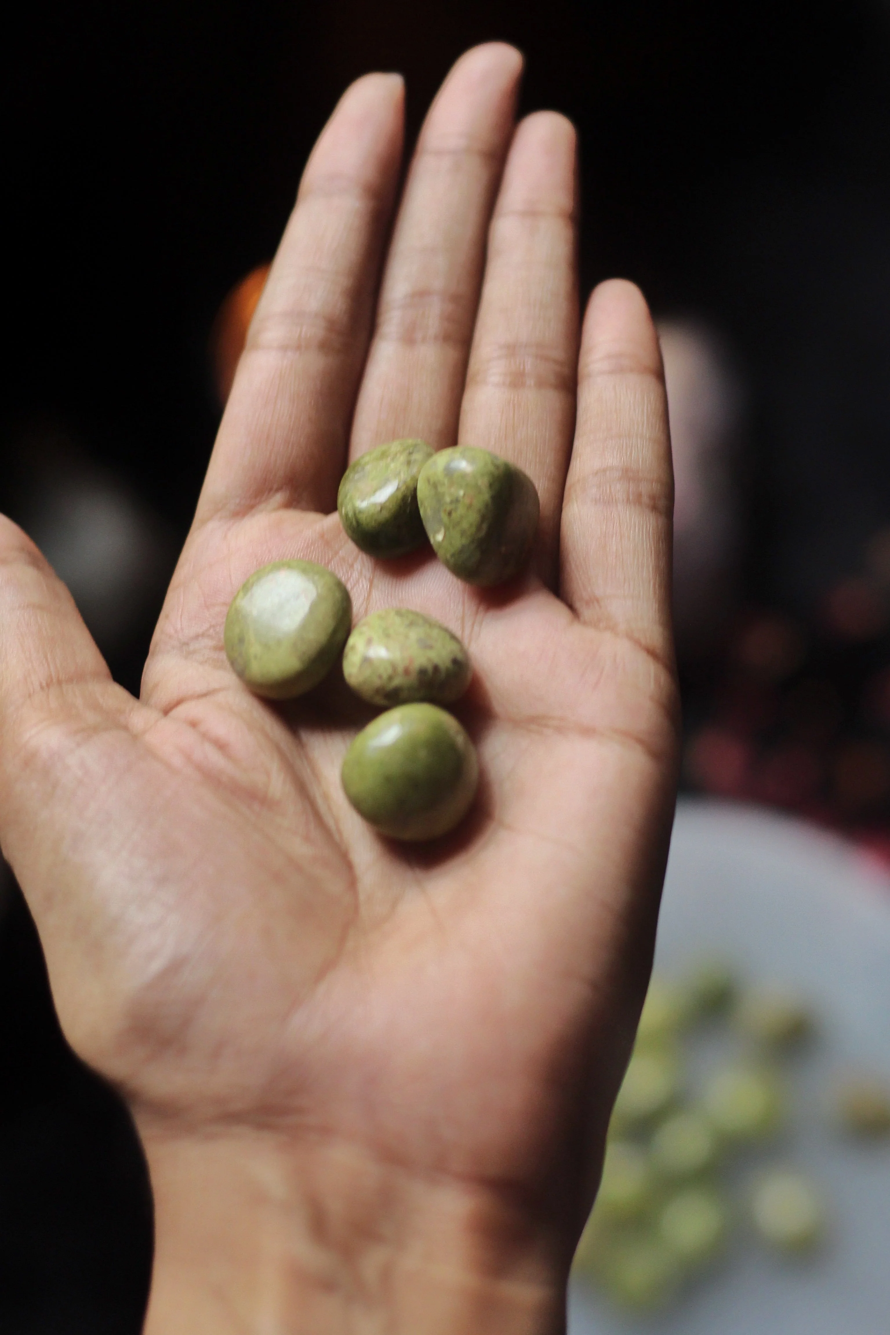 Unakite Mini Tumble | Stone for activating Third Eye Chakra - Image 2