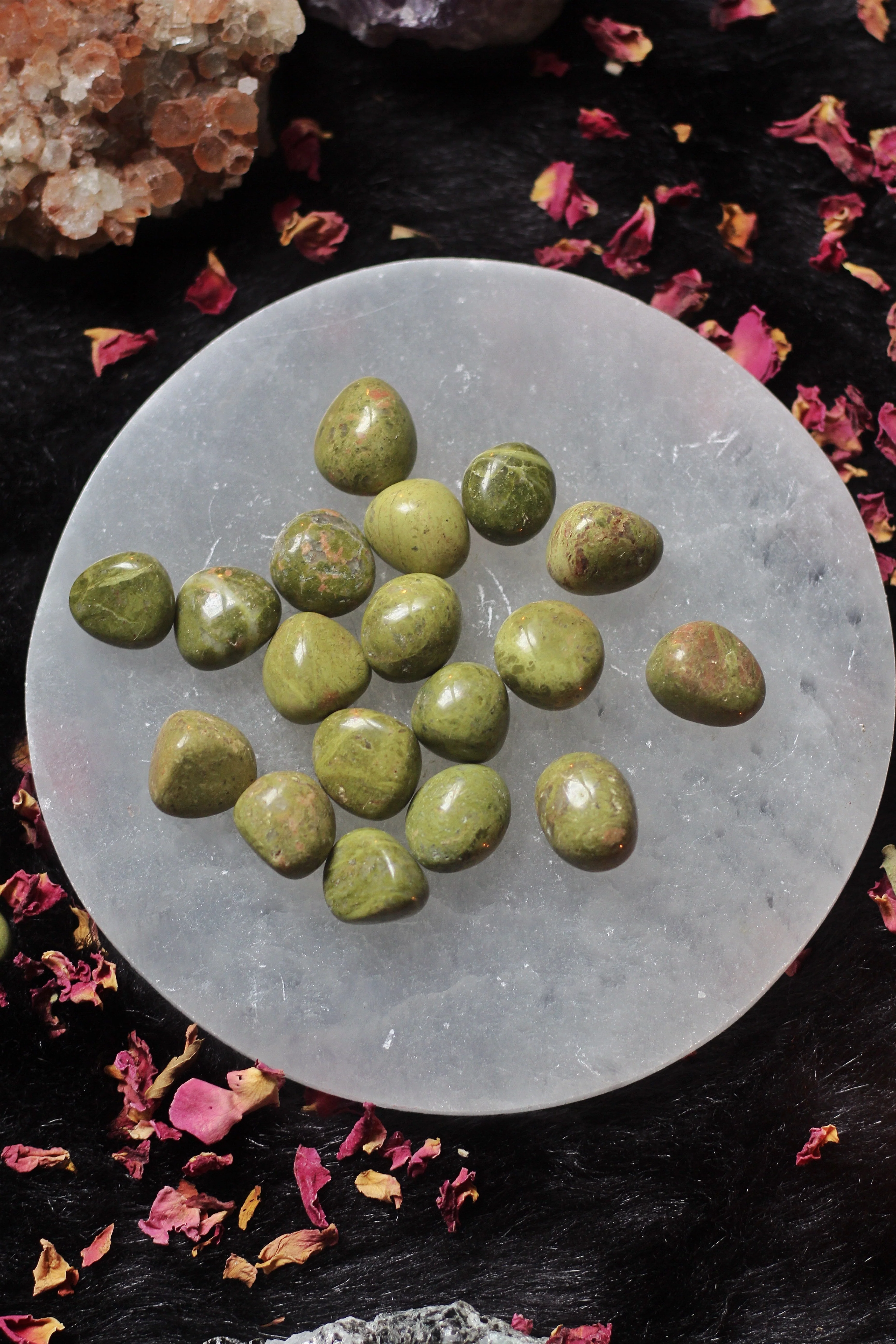 Unakite Mini Tumble | Stone for activating Third Eye Chakra - Image 4