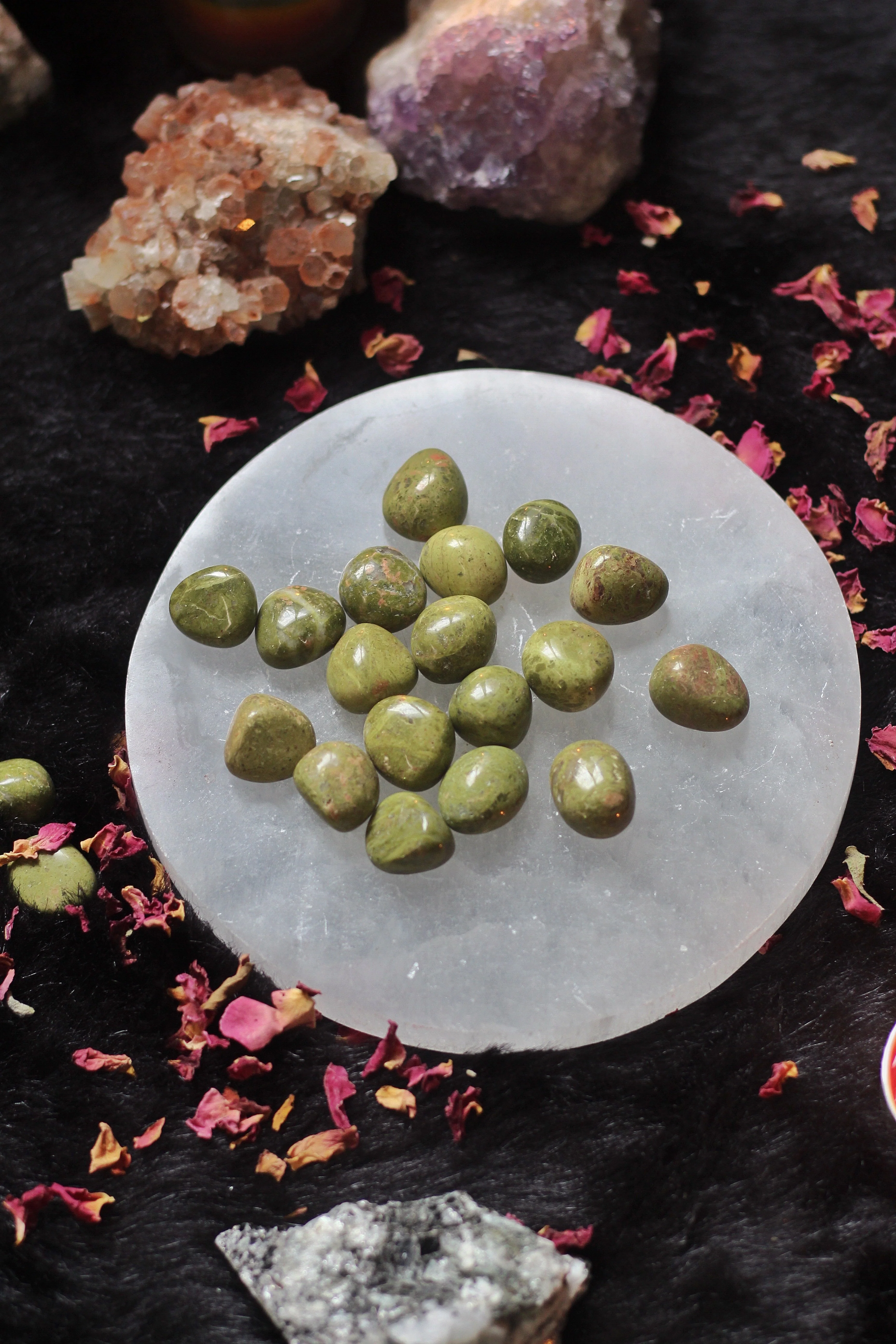 Unakite Mini Tumble | Stone for activating Third Eye Chakra - Image 5