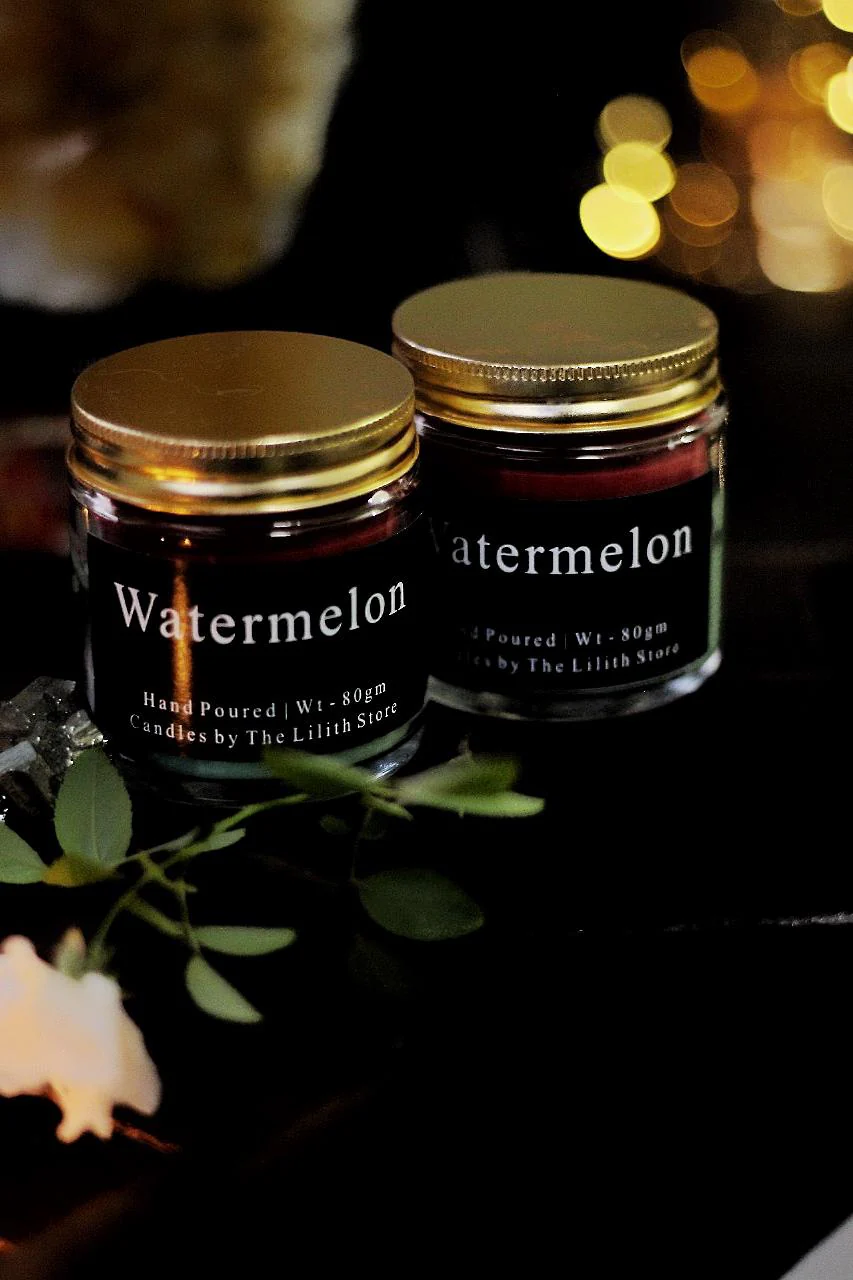 Watermelon Scented Soy Wax Candle - Image 4
