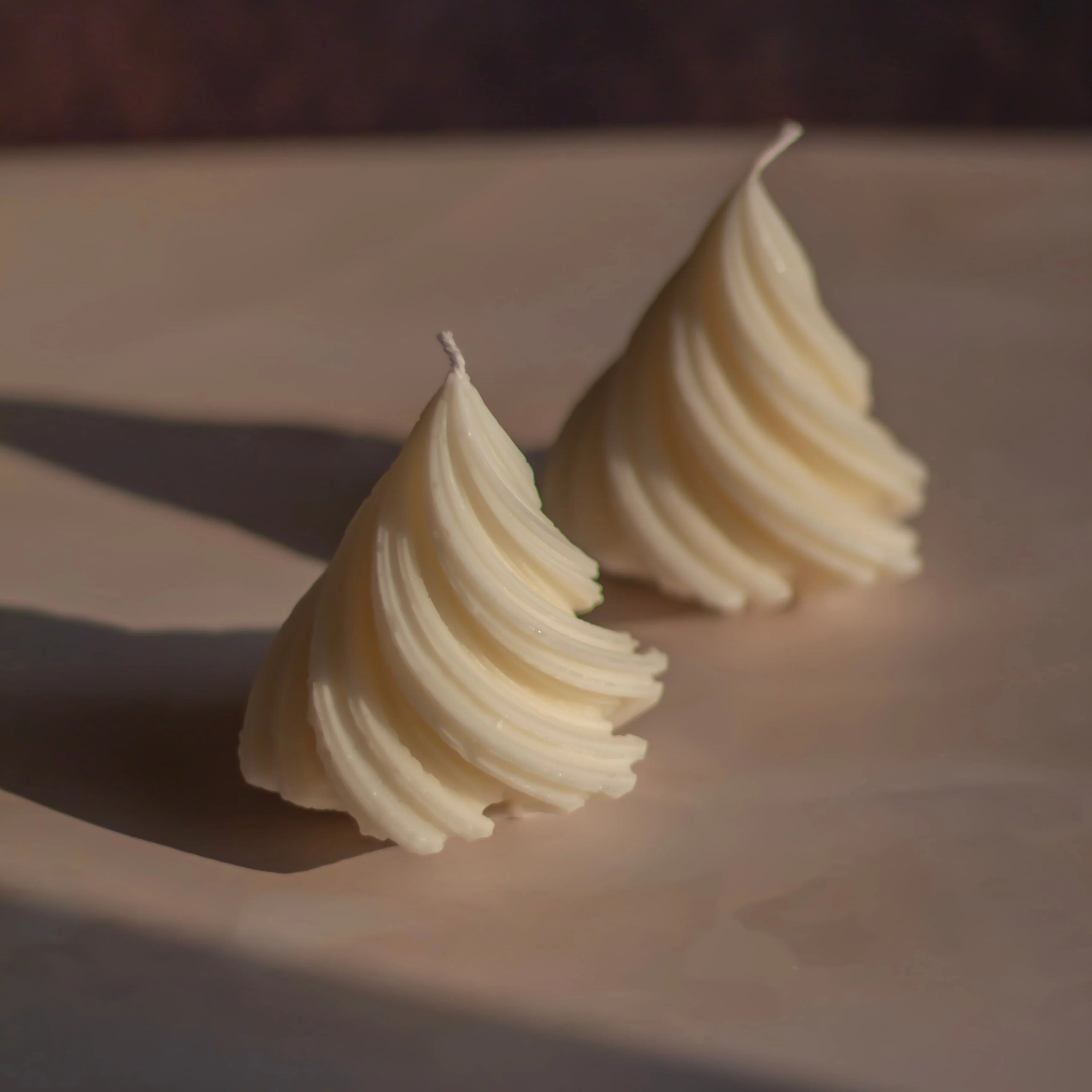 White  Tree Decorative Candle | Set of 2 - Image 2