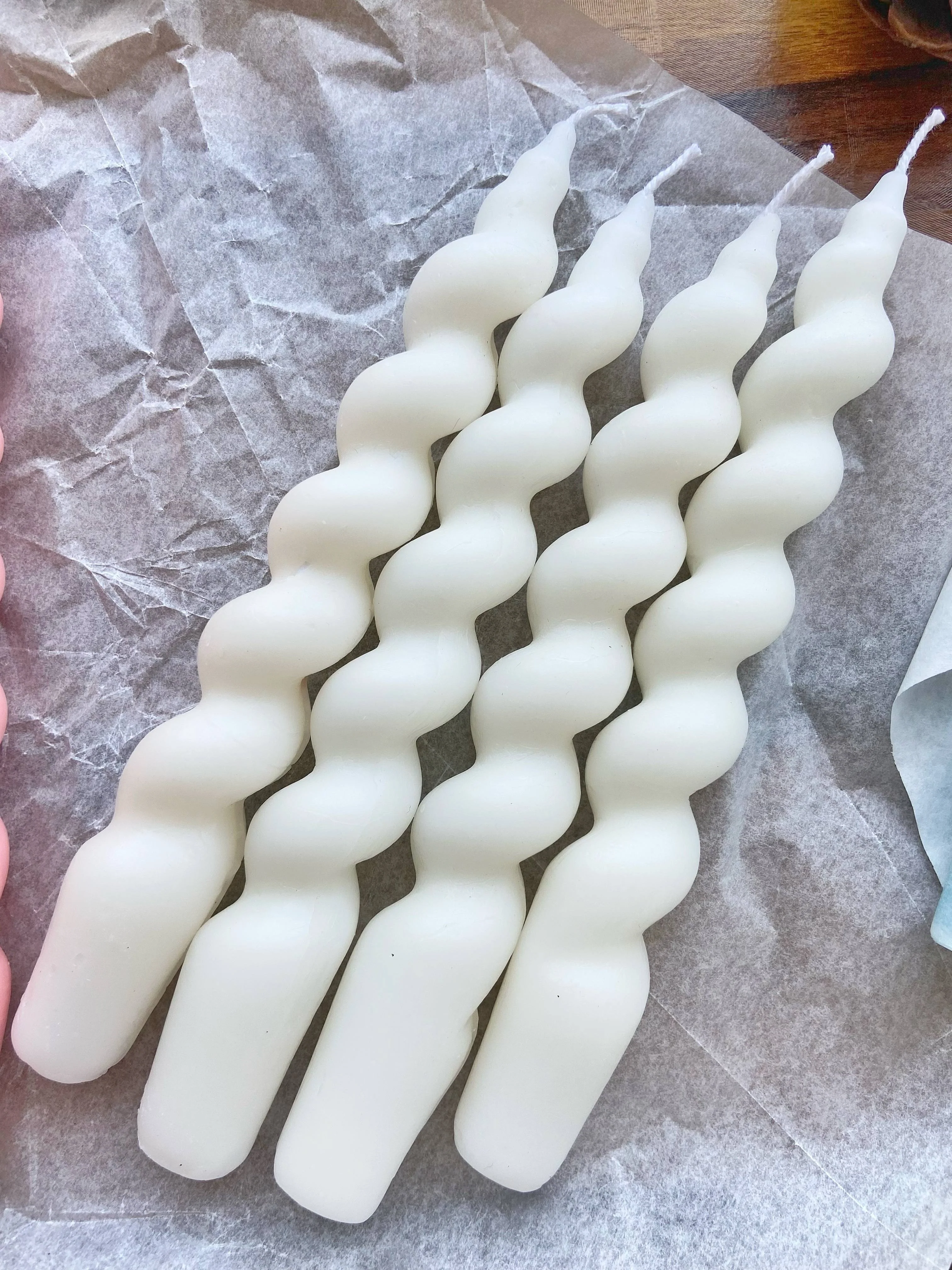 White Spiral Candle | Pack of 5
