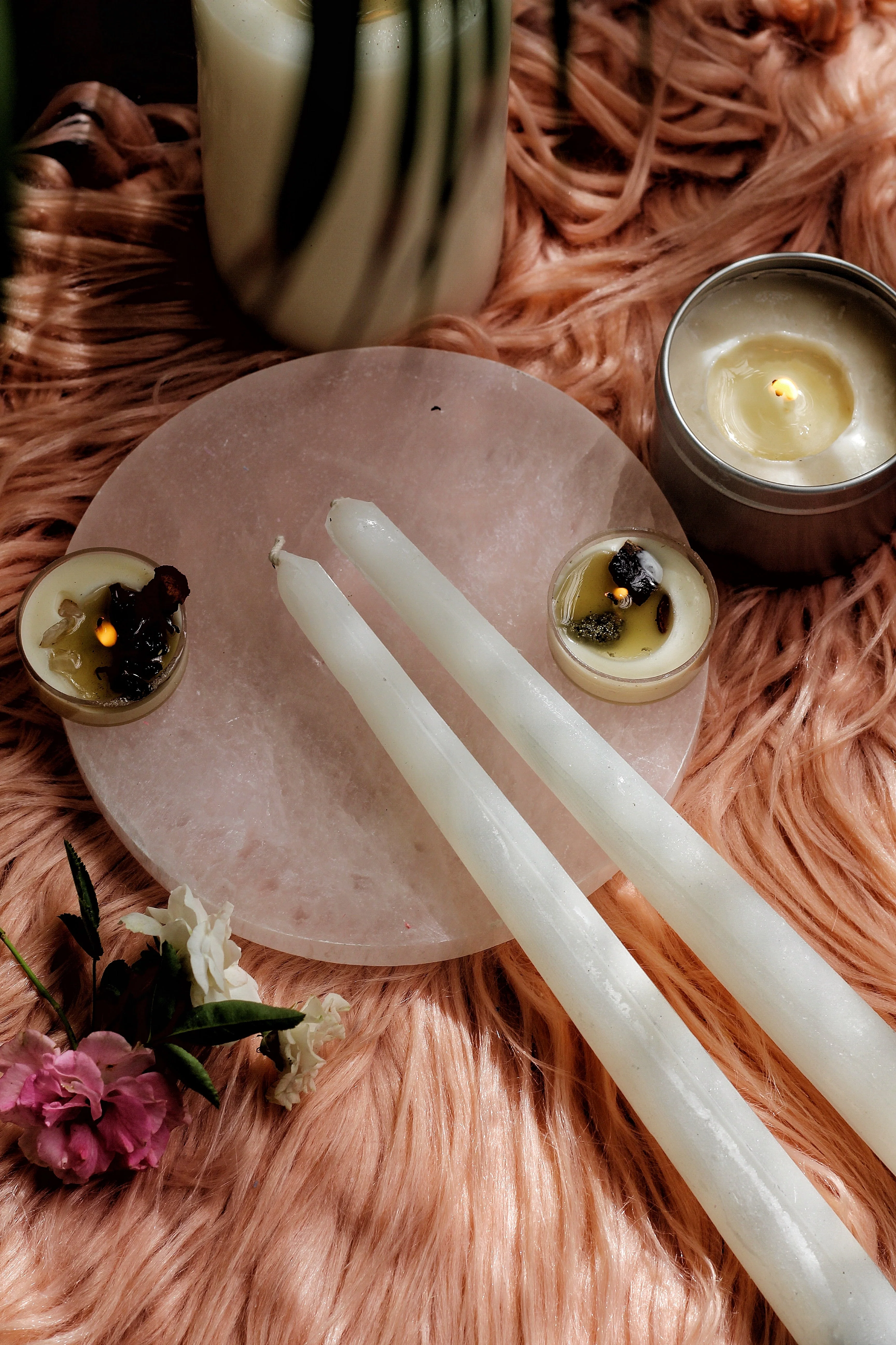 White Taper Candle - Set of 5 - Image 5