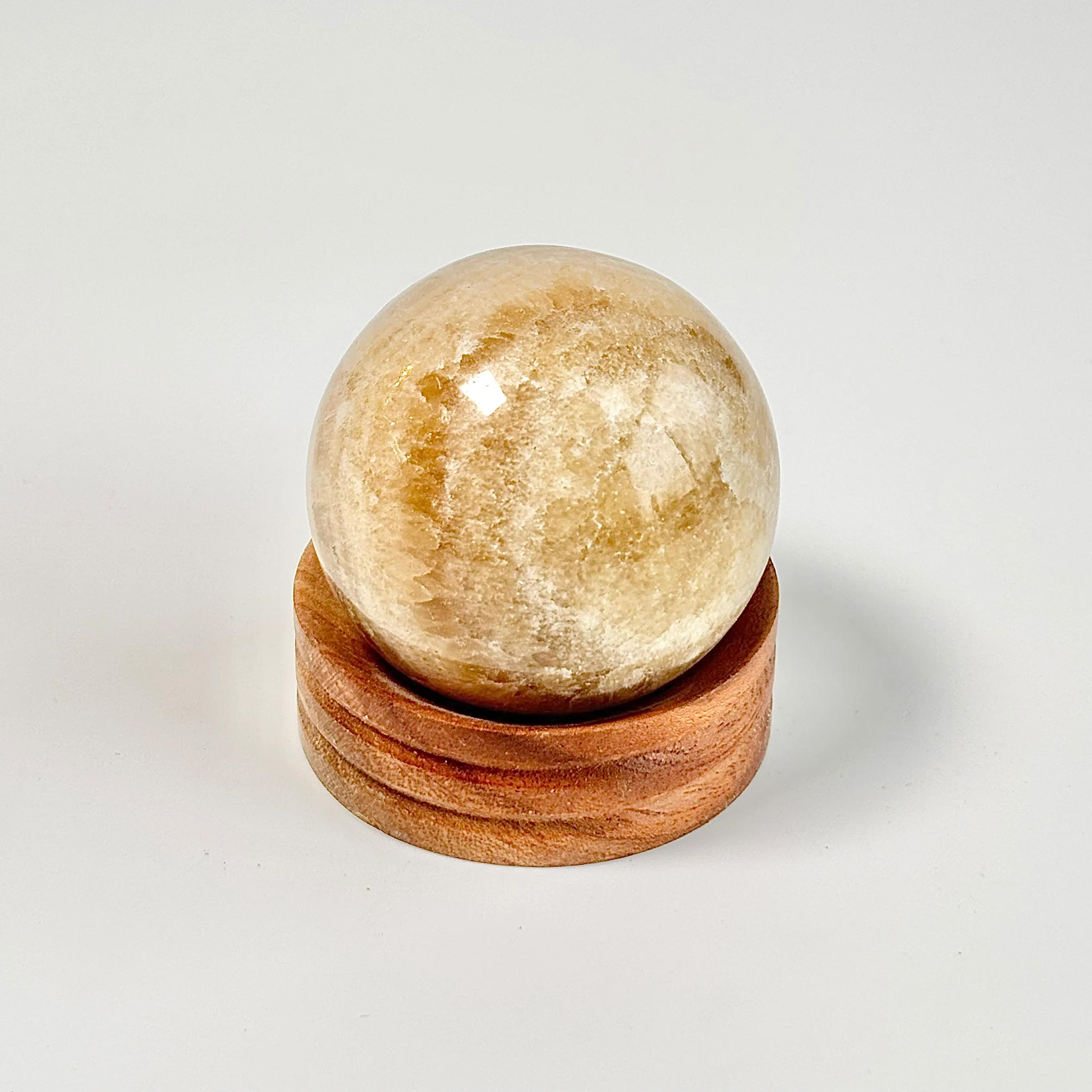 Mexican Yellow Calcite Sphere - Image 4