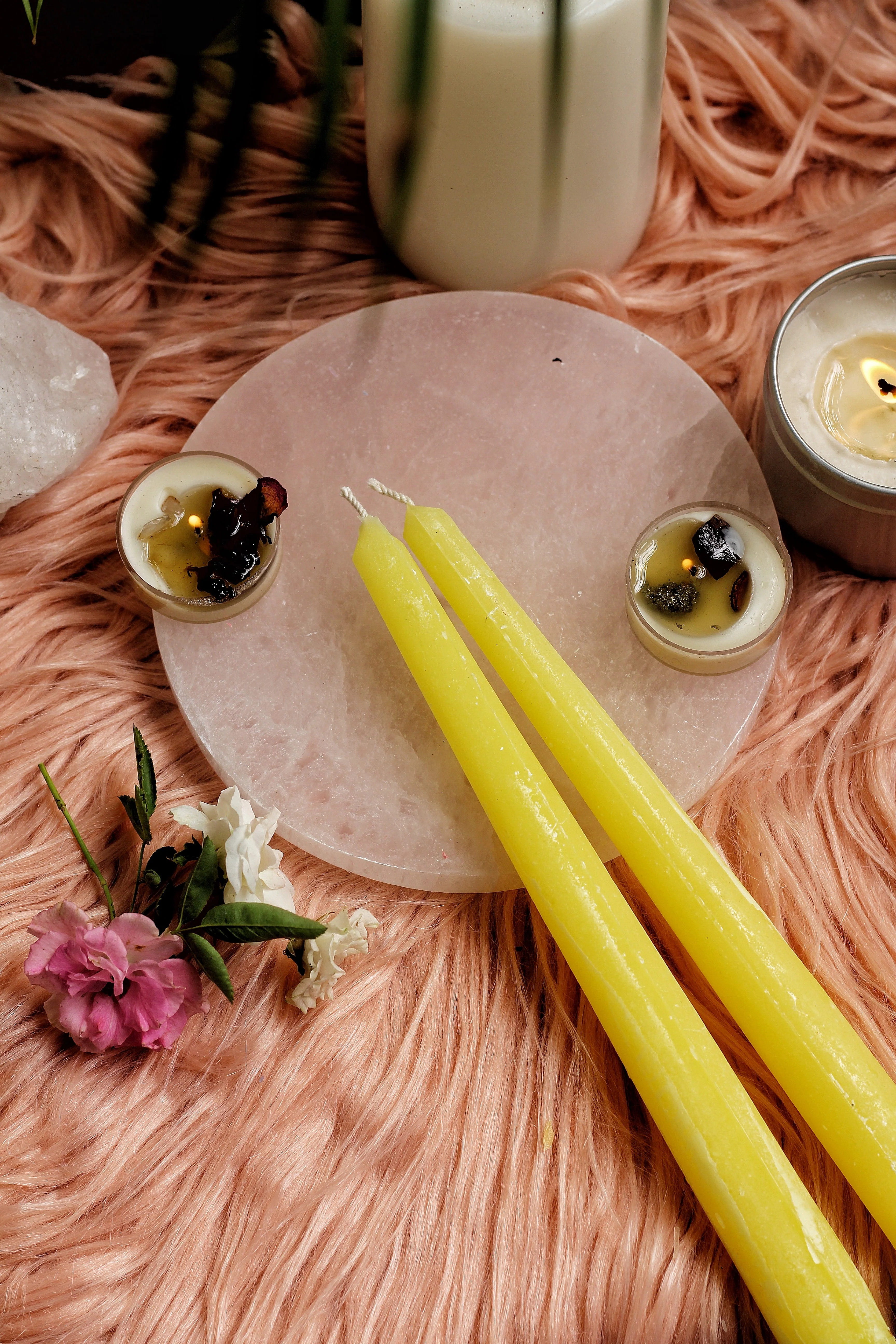 Yellow Taper Candle - Set of 5 - Image 4